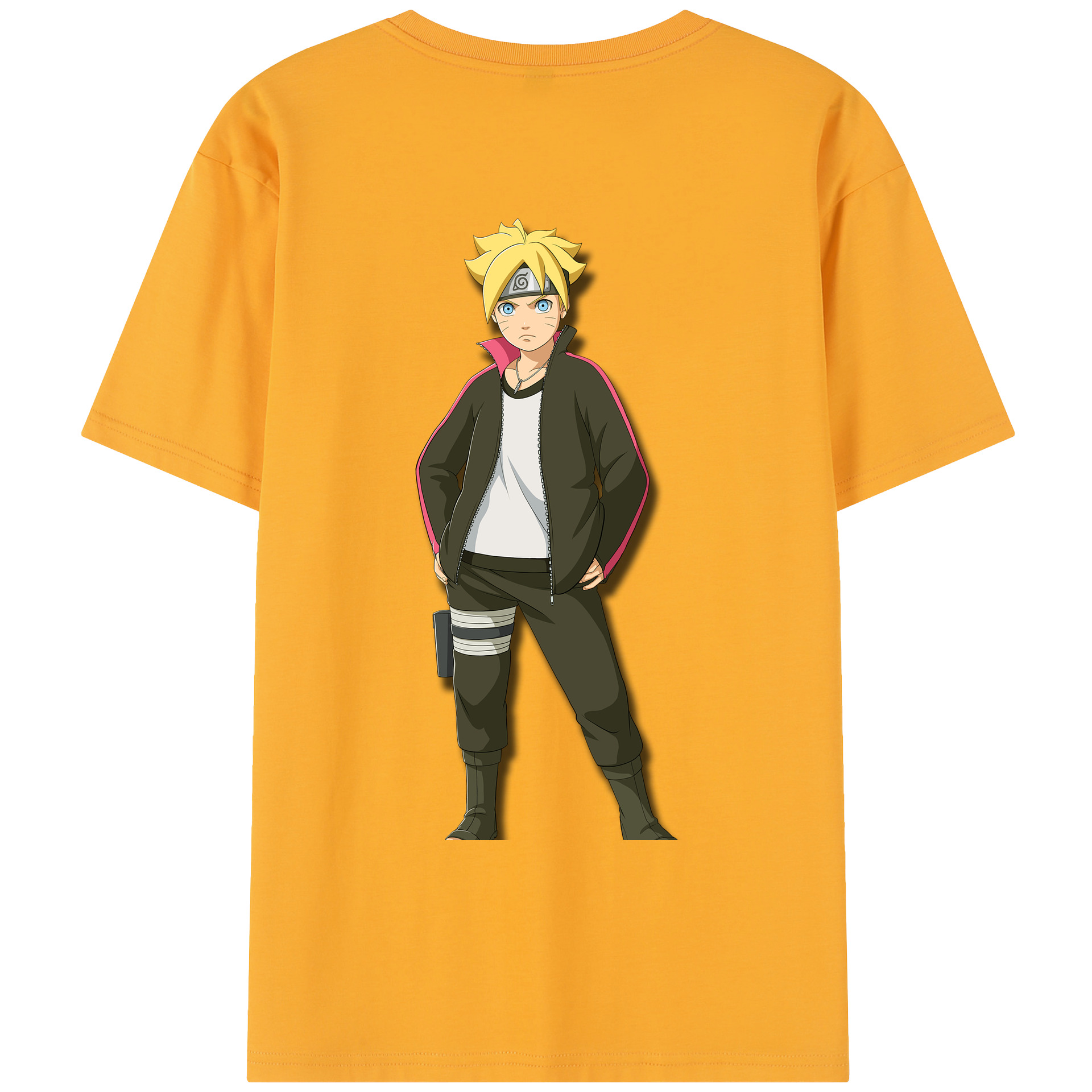 （画像用） NARUTO -ナルト- うずまき ボルト Uzumaki Boruto レディース半袖Tシャツ(バックプリント)