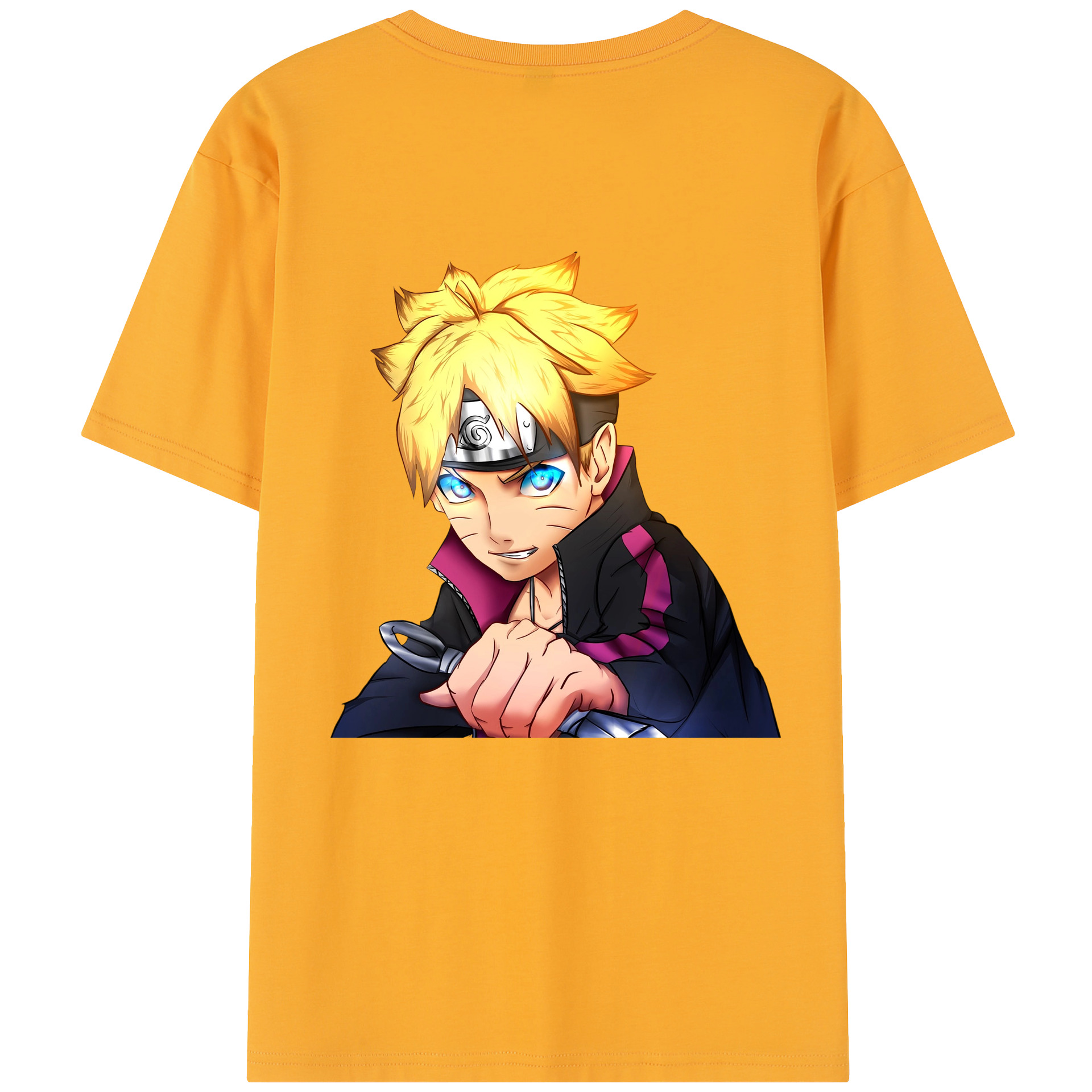 （画像用） NARUTO -ナルト- うずまき ボルト Uzumaki Boruto レディース半袖Tシャツ(バックプリント)