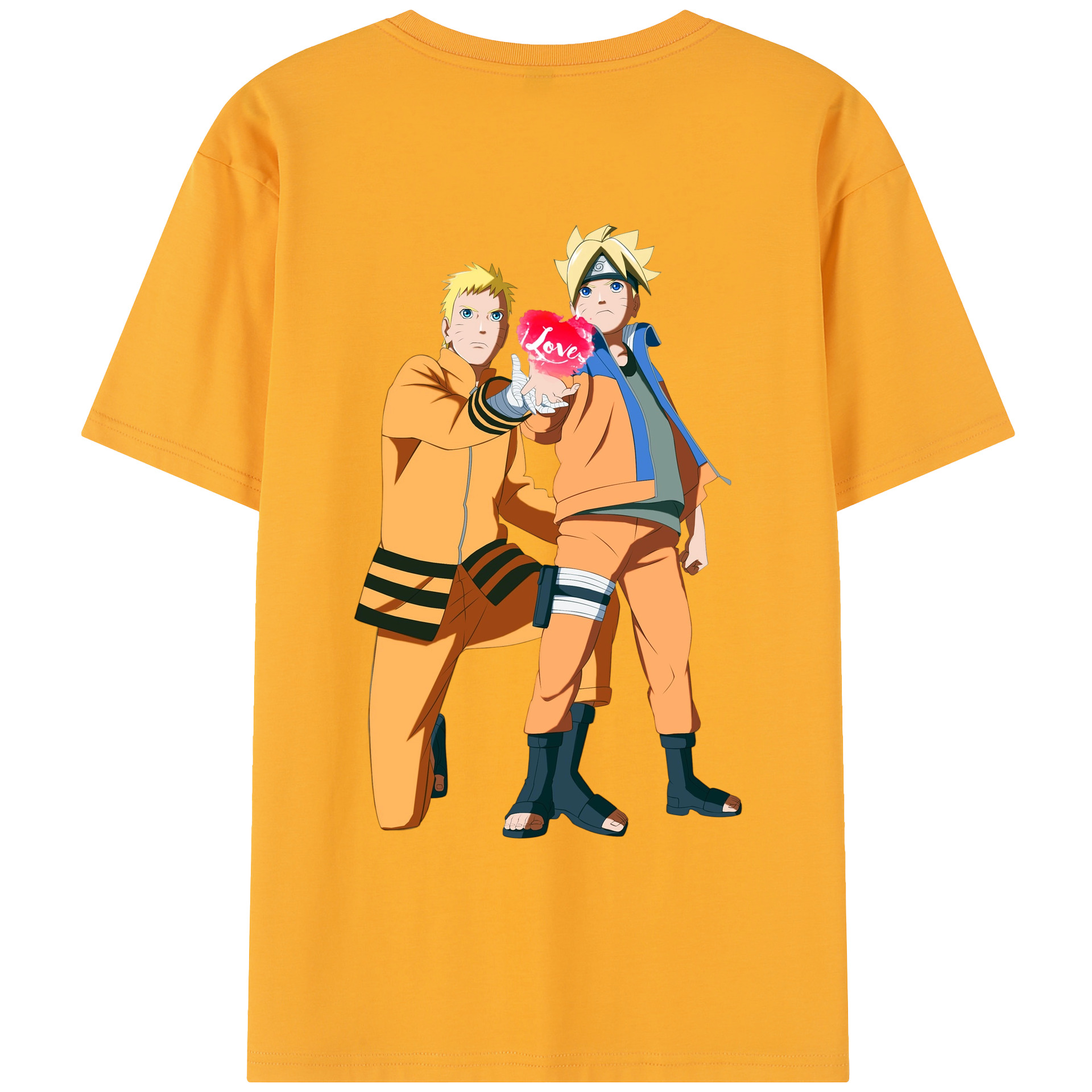 （画像用） NARUTO -ナルト- うずまき ボルト Uzumaki Boruto レディース半袖Tシャツ(バックプリント)