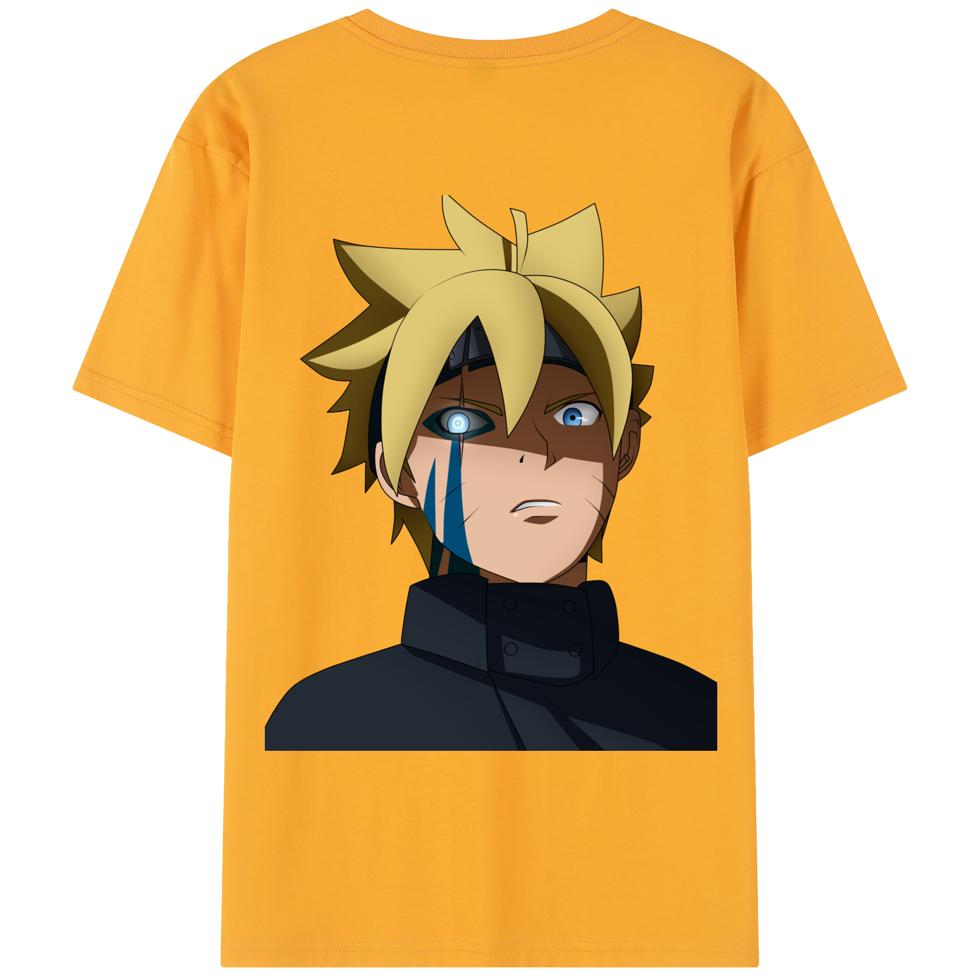 （画像用） NARUTO -ナルト- うずまき ボルト Uzumaki Boruto レディース半袖Tシャツ(バックプリント)
