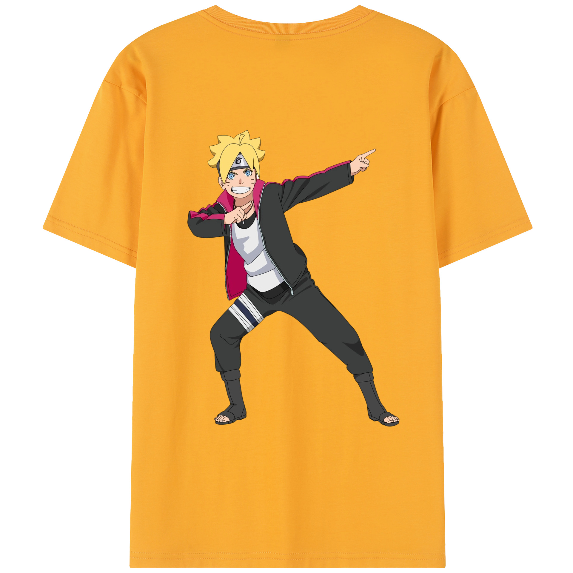 （画像用） NARUTO -ナルト- うずまき ボルト Uzumaki Boruto レディース半袖Tシャツ(バックプリント)