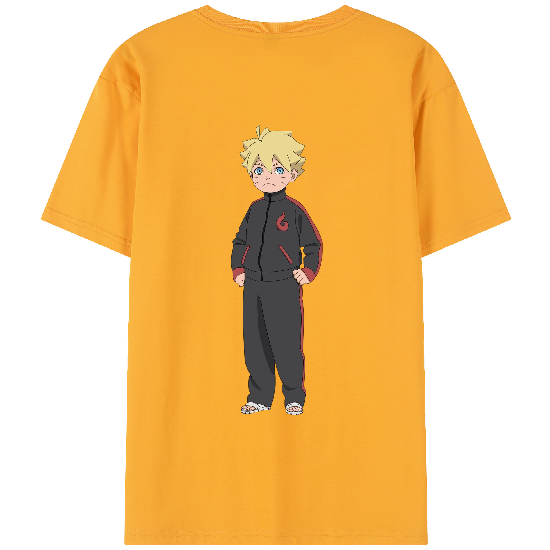 （画像用） NARUTO -ナルト- うずまき ボルト Uzumaki Boruto レディース半袖Tシャツ(バックプリント)