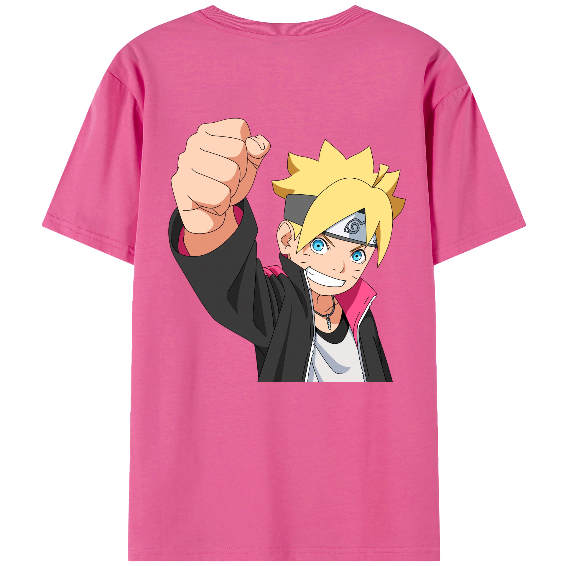 （画像用） NARUTO -ナルト- うずまき ボルト Uzumaki Boruto レディース半袖Tシャツ(バックプリント)