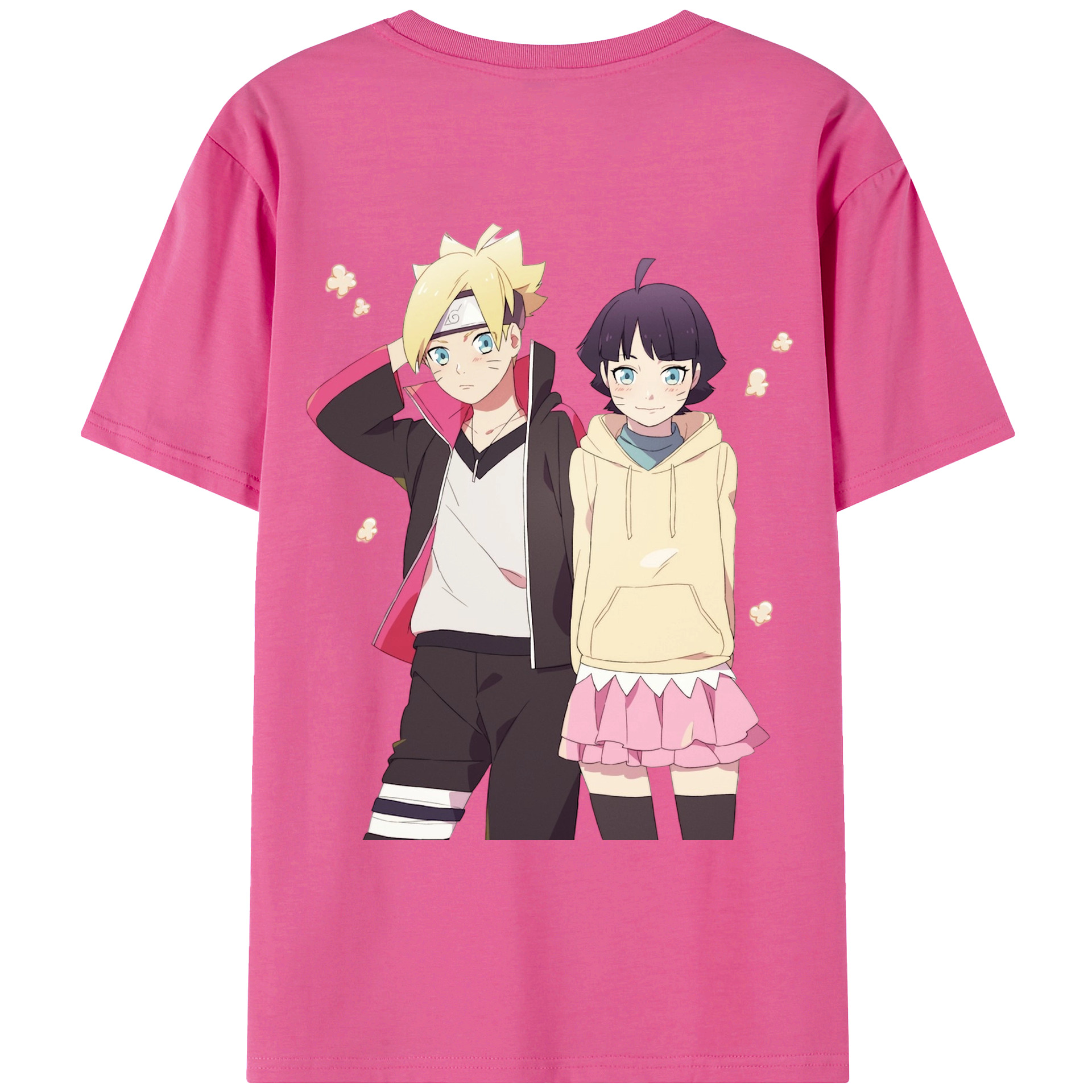 （画像用） NARUTO -ナルト- うずまき ボルト Uzumaki Boruto レディース半袖Tシャツ(バックプリント)