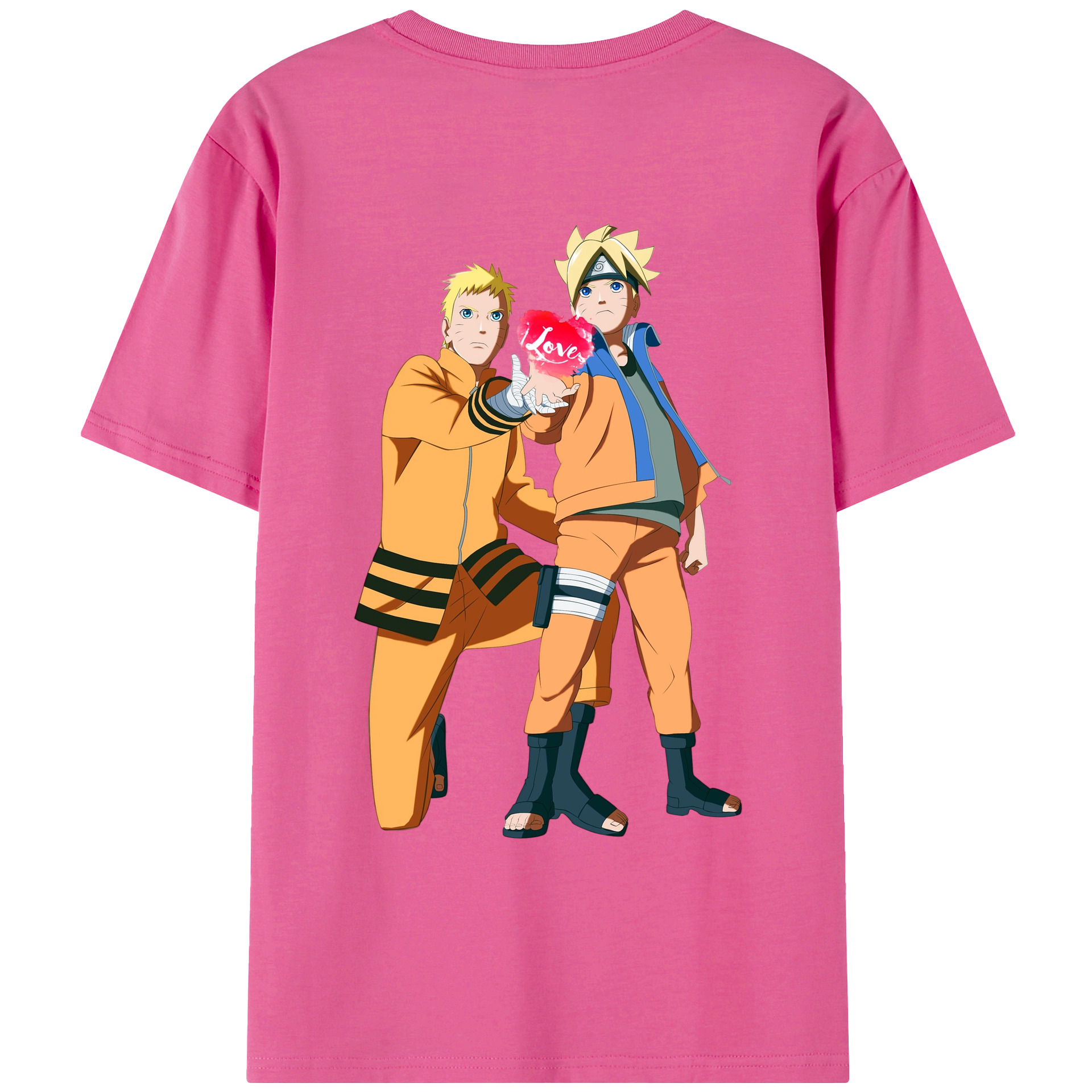 （画像用） NARUTO -ナルト- うずまき ボルト Uzumaki Boruto レディース半袖Tシャツ(バックプリント)