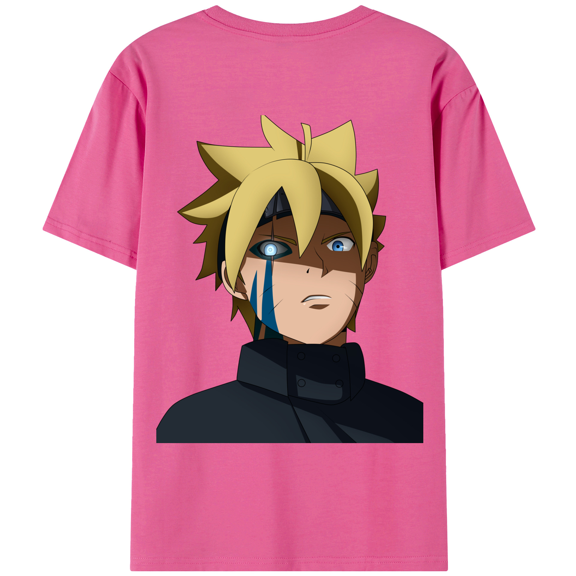 （画像用） NARUTO -ナルト- うずまき ボルト Uzumaki Boruto レディース半袖Tシャツ(バックプリント)