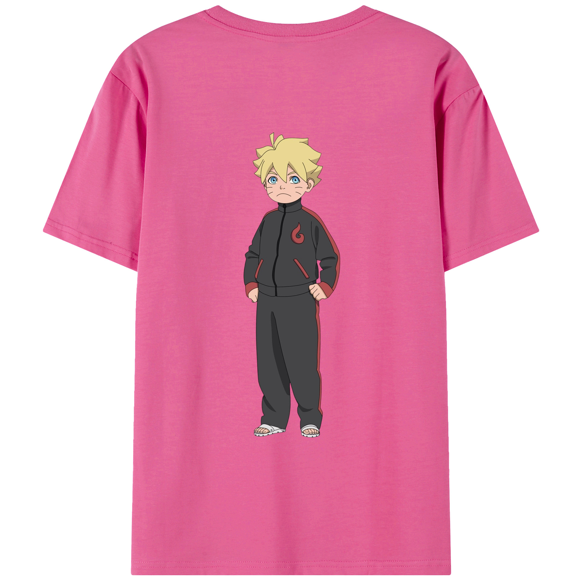 （画像用） NARUTO -ナルト- うずまき ボルト Uzumaki Boruto レディース半袖Tシャツ(バックプリント)