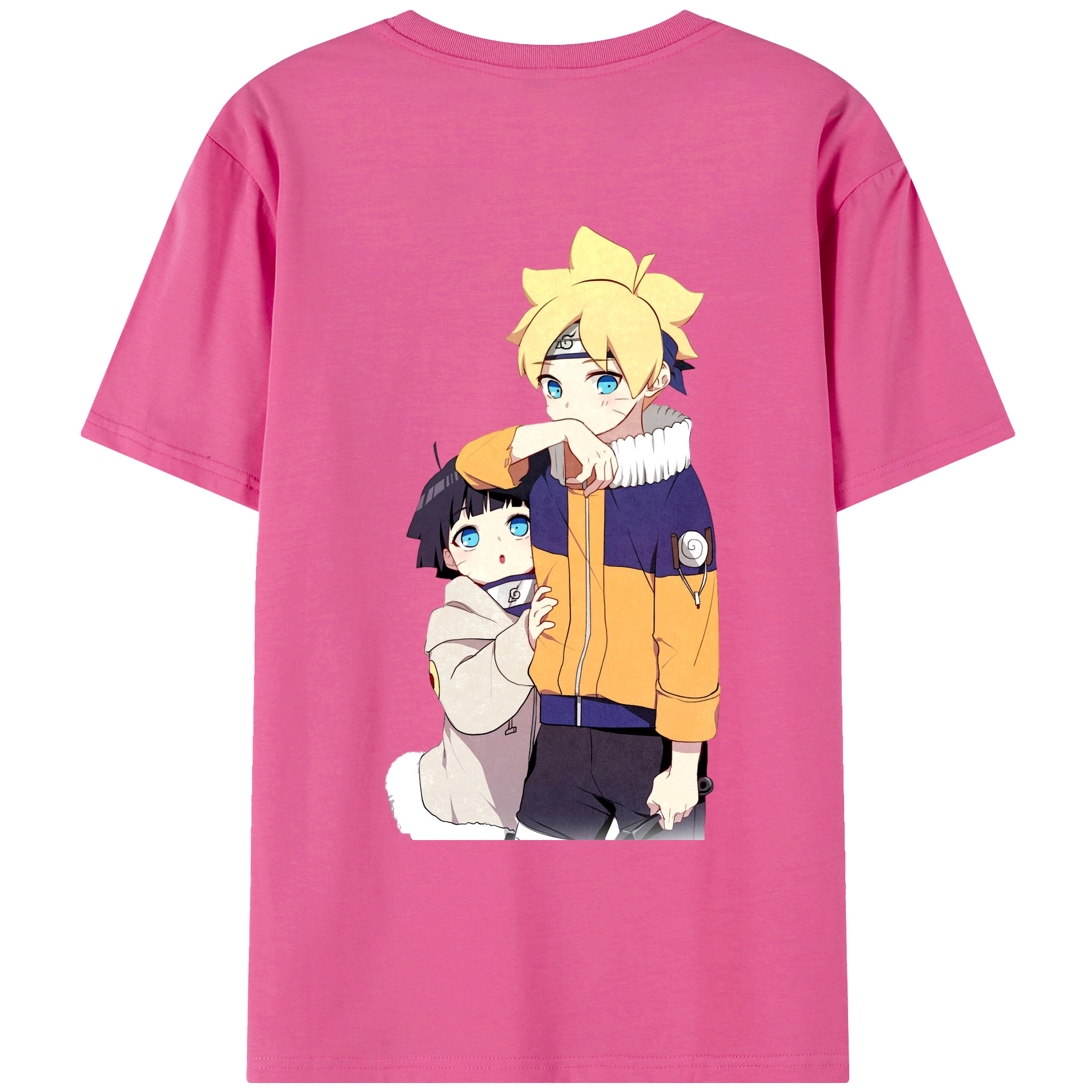 （画像用） NARUTO -ナルト- うずまき ボルト Uzumaki Boruto レディース半袖Tシャツ(バックプリント)