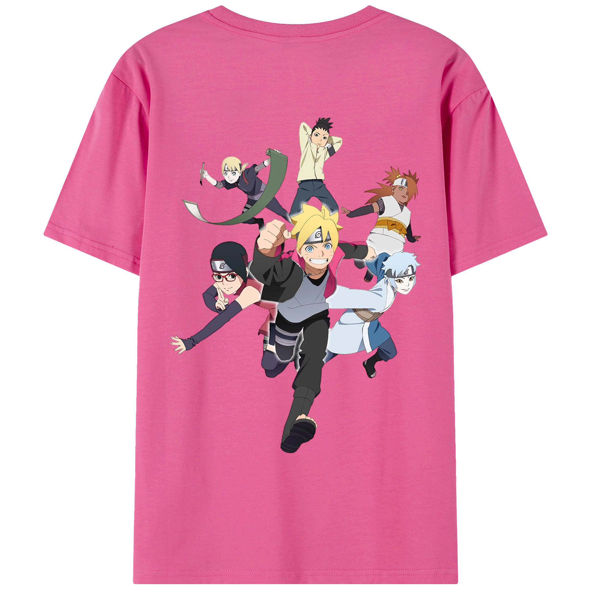 （画像用） NARUTO -ナルト- うずまき ボルト Uzumaki Boruto レディース半袖Tシャツ(バックプリント)