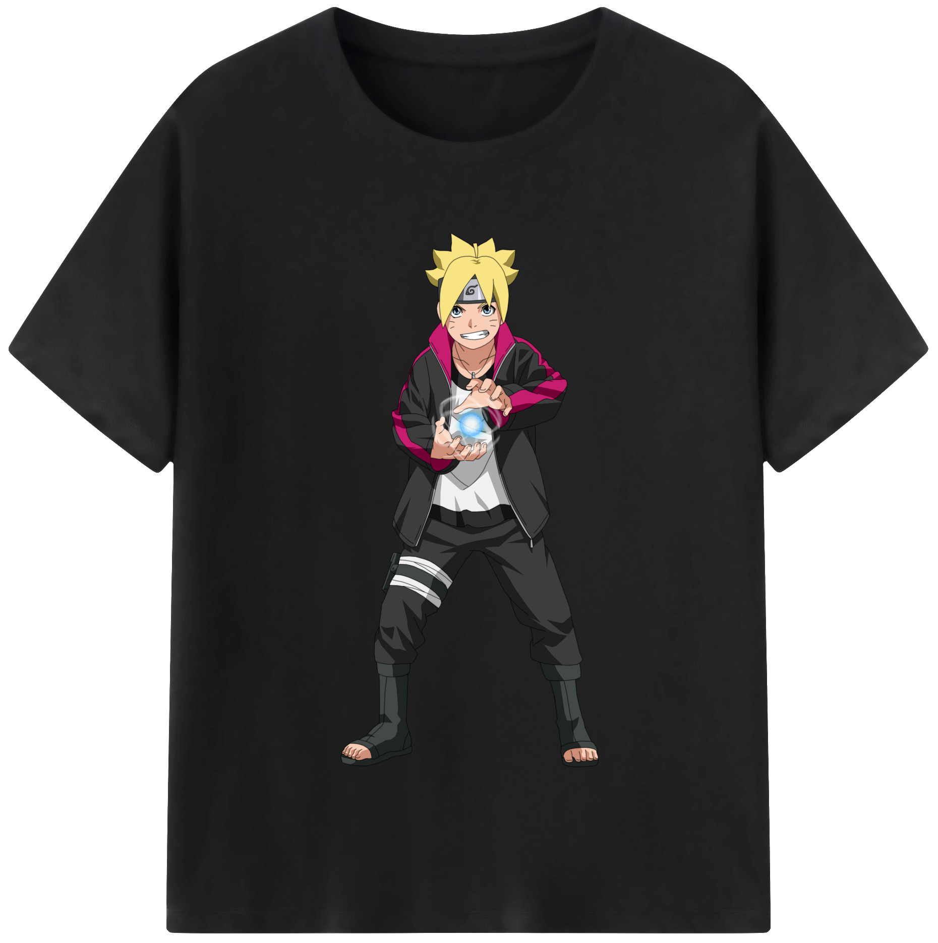 （画像用） NARUTO -ナルト- うずまき ボルト Uzumaki Boruto レディースカジュアルプリントTシャツ（綿100％）