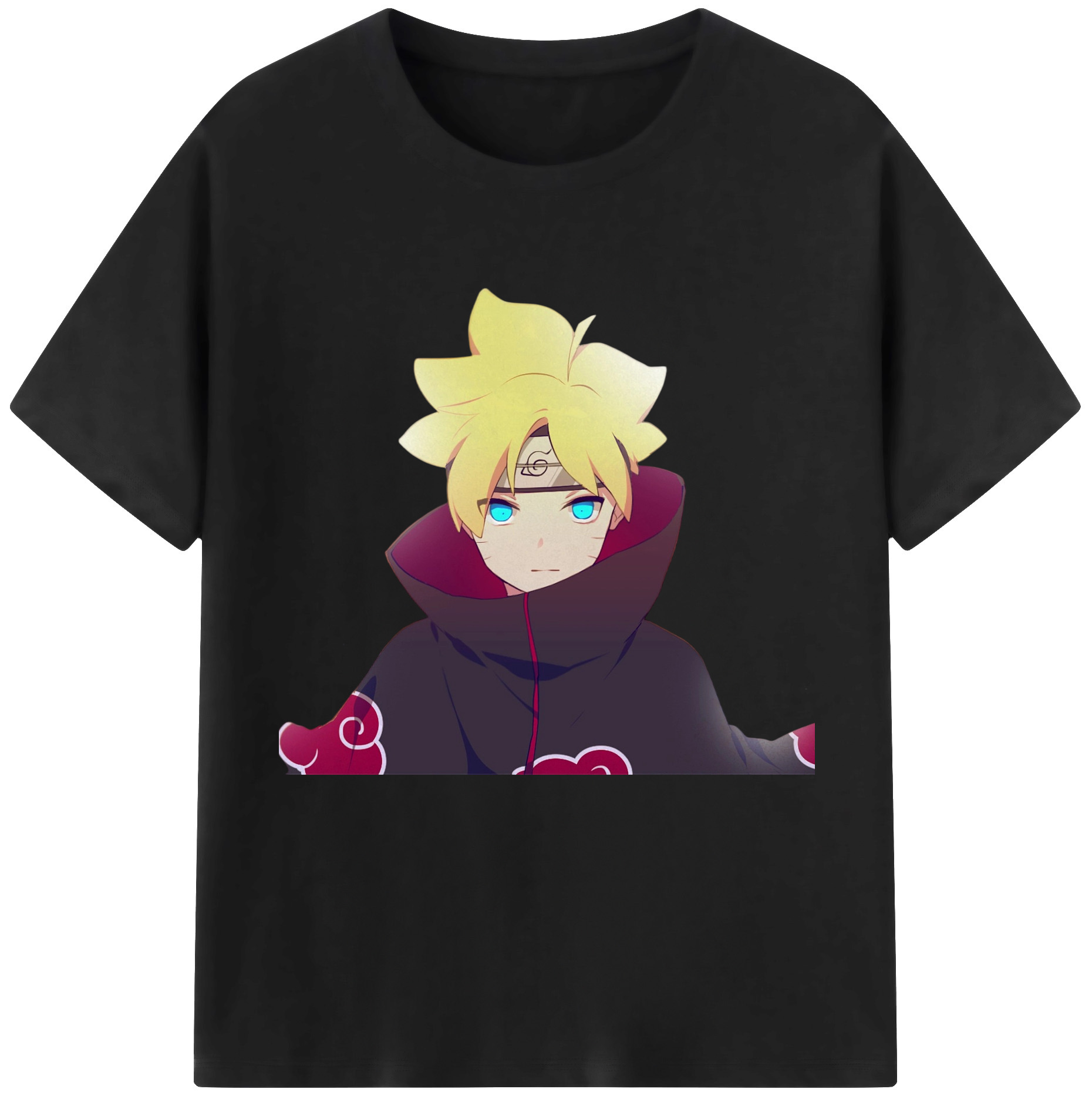 （画像用） NARUTO -ナルト- うずまき ボルト Uzumaki Boruto レディースカジュアルプリントTシャツ（綿100％）