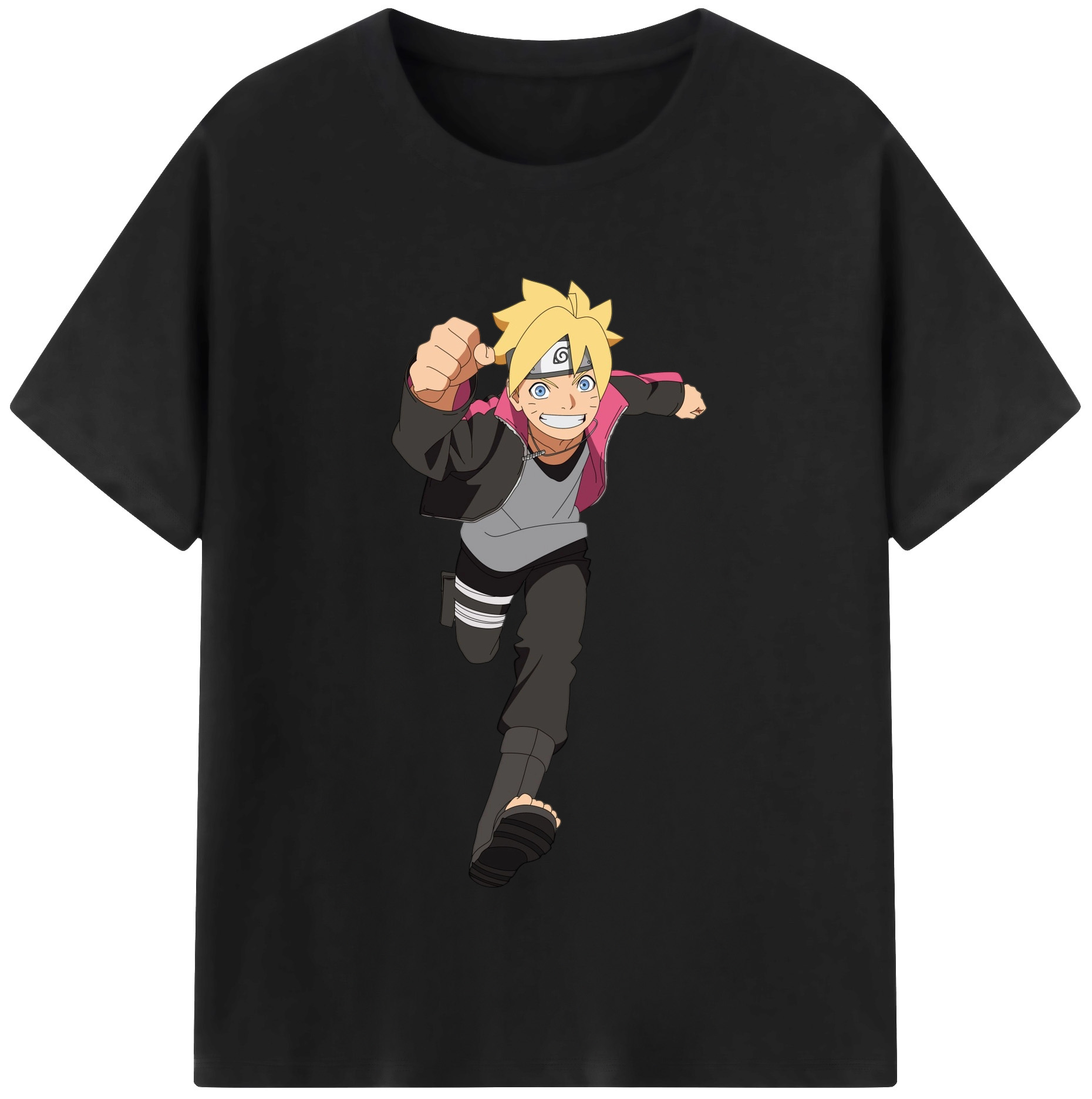 （画像用） NARUTO -ナルト- うずまき ボルト Uzumaki Boruto レディースカジュアルプリントTシャツ（綿100％）
