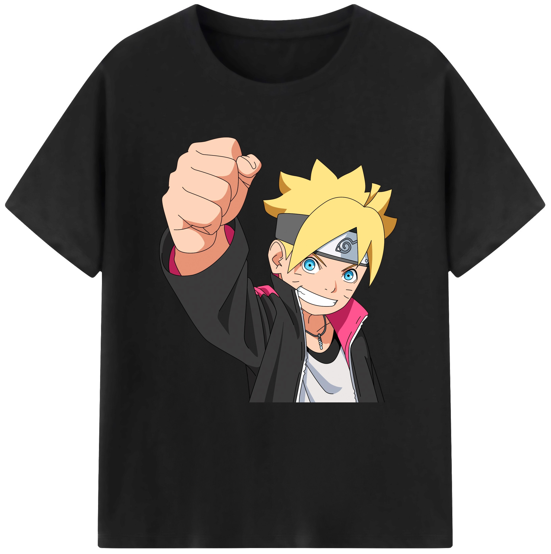 （画像用） NARUTO -ナルト- うずまき ボルト Uzumaki Boruto レディースカジュアルプリントTシャツ（綿100％）