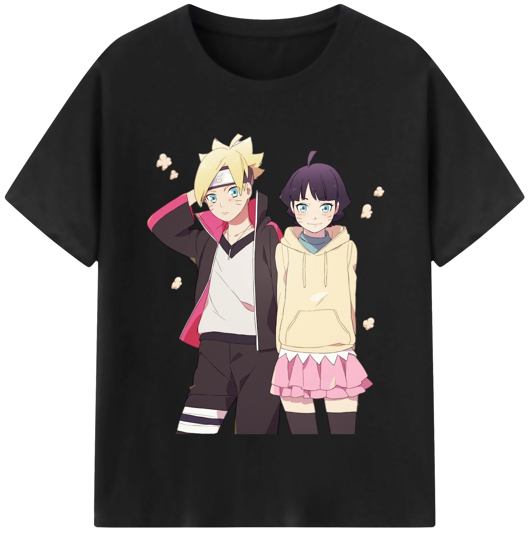 （画像用） NARUTO -ナルト- うずまき ボルト Uzumaki Boruto レディースカジュアルプリントTシャツ（綿100％）