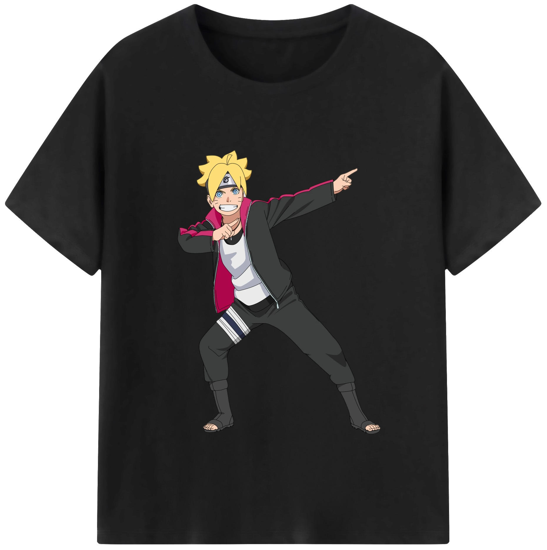 （画像用） NARUTO -ナルト- うずまき ボルト Uzumaki Boruto レディースカジュアルプリントTシャツ（綿100％）
