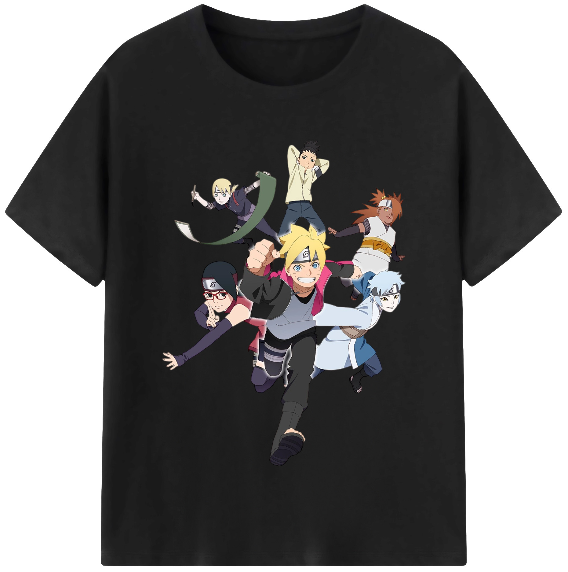 （画像用） NARUTO -ナルト- うずまき ボルト Uzumaki Boruto レディースカジュアルプリントTシャツ（綿100％）
