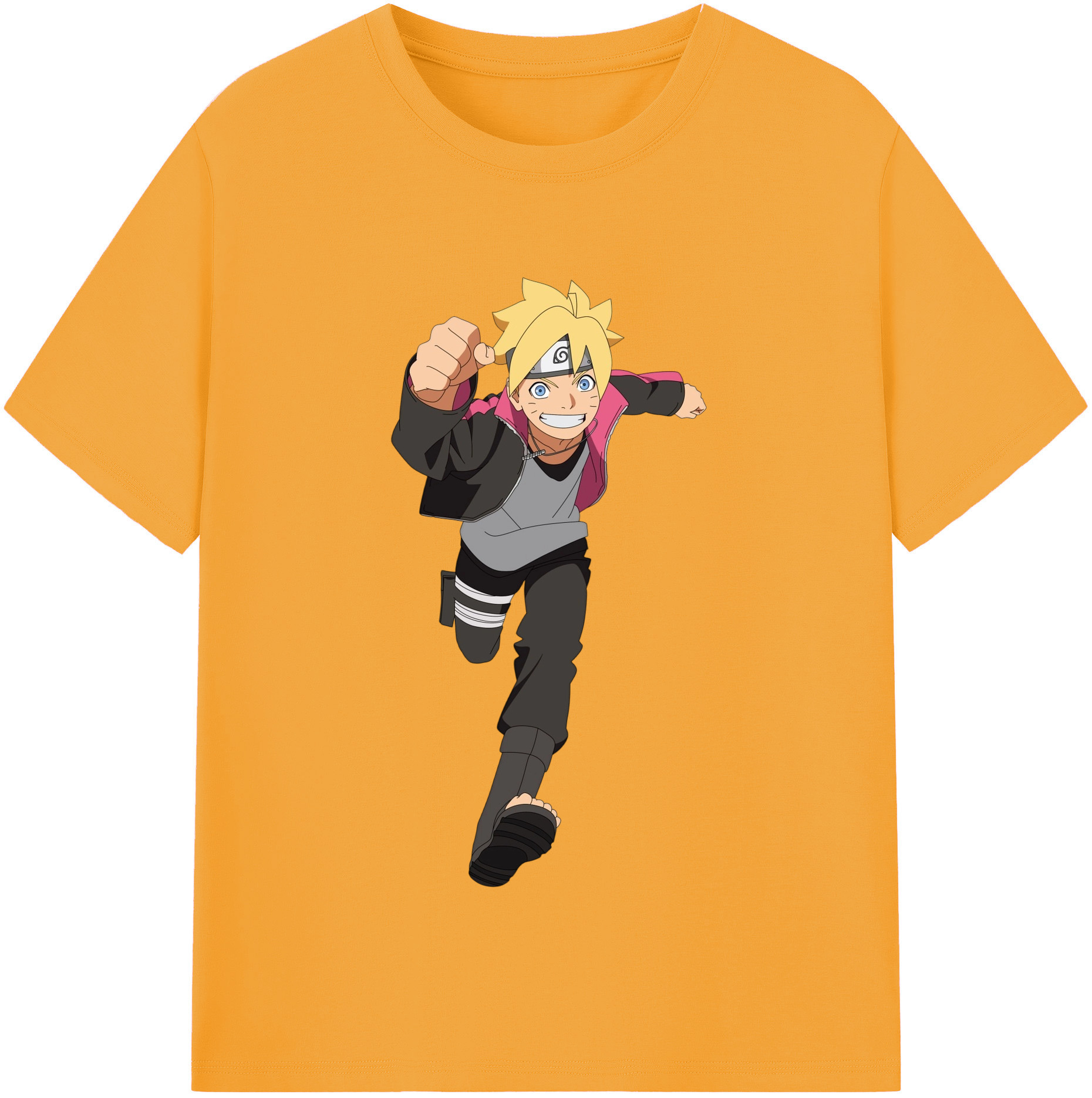 （画像用） NARUTO -ナルト- うずまき ボルト Uzumaki Boruto レディースカジュアルプリントTシャツ（綿100％）