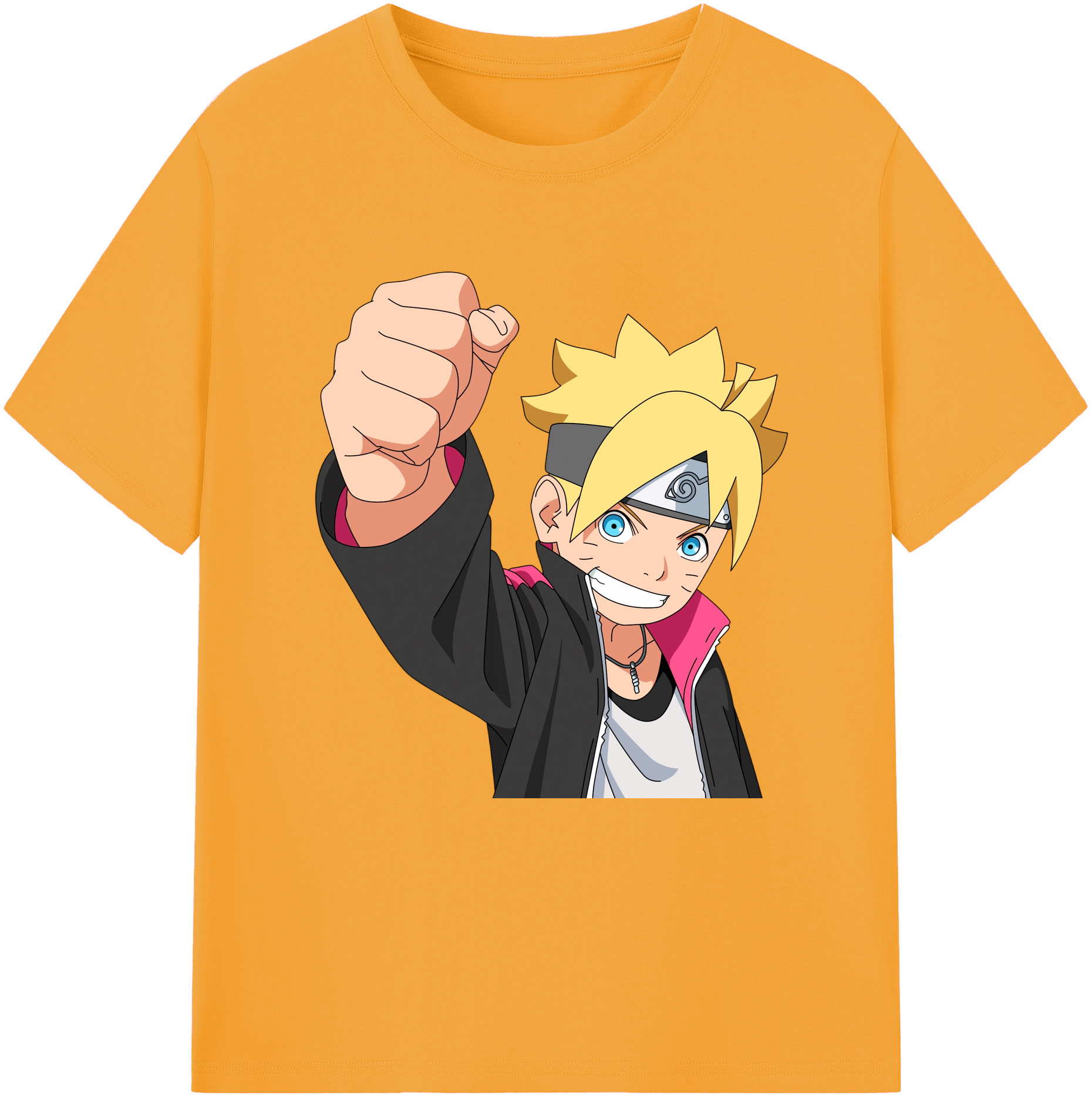 （画像用） NARUTO -ナルト- うずまき ボルト Uzumaki Boruto レディースカジュアルプリントTシャツ（綿100％）