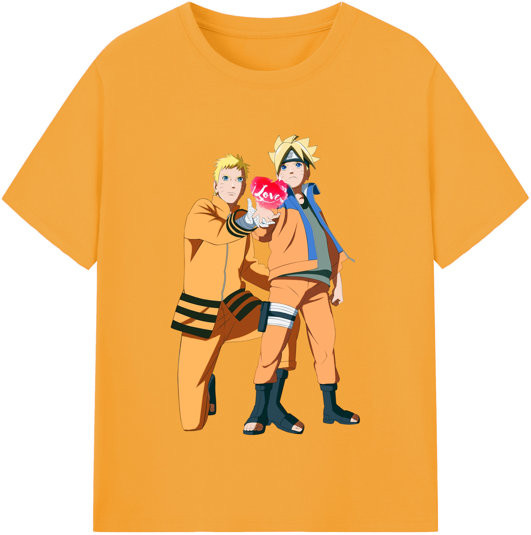 （画像用） NARUTO -ナルト- うずまき ボルト Uzumaki Boruto レディースカジュアルプリントTシャツ（綿100％）