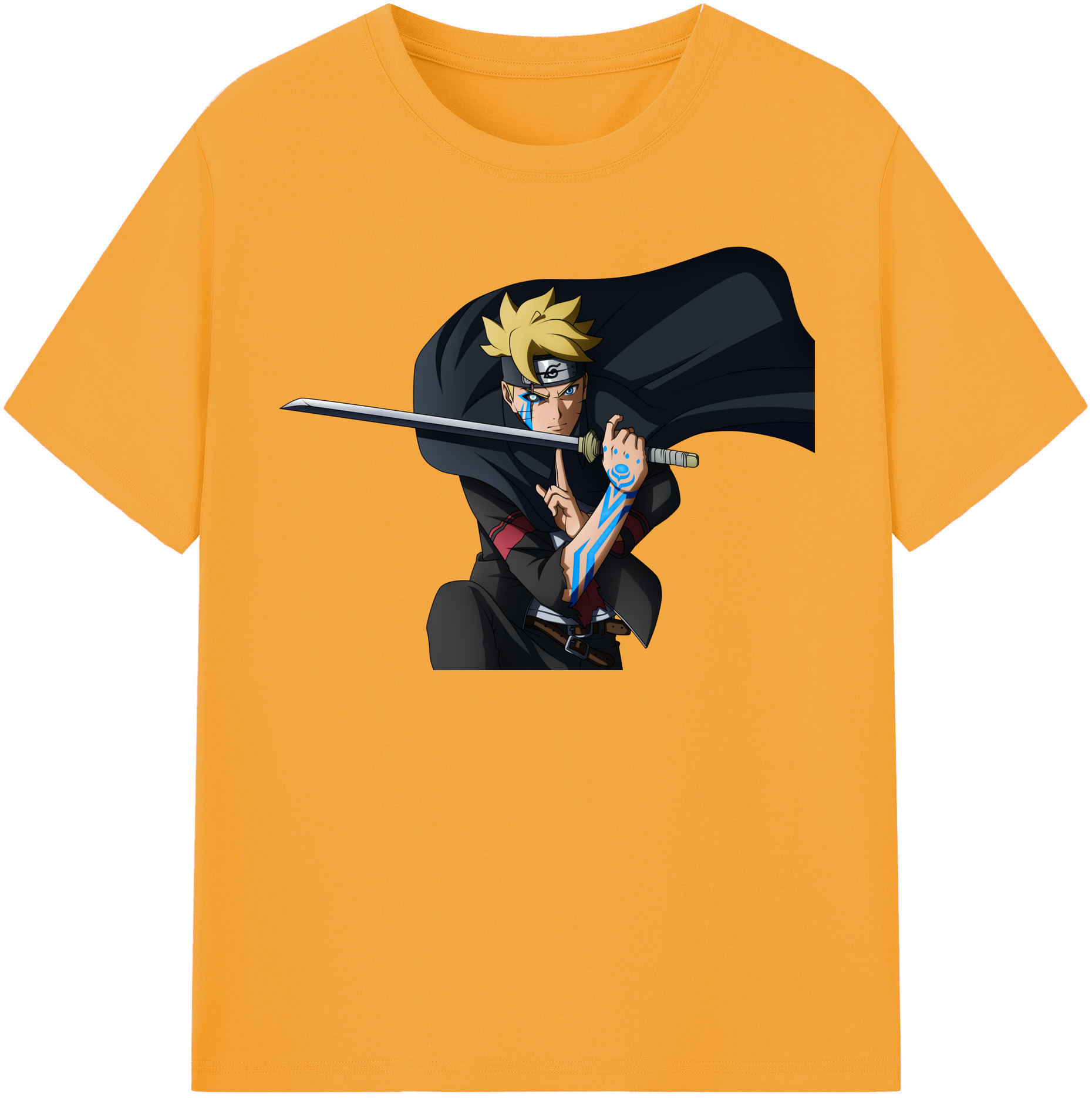 （画像用） NARUTO -ナルト- うずまき ボルト Uzumaki Boruto レディースカジュアルプリントTシャツ（綿100％）