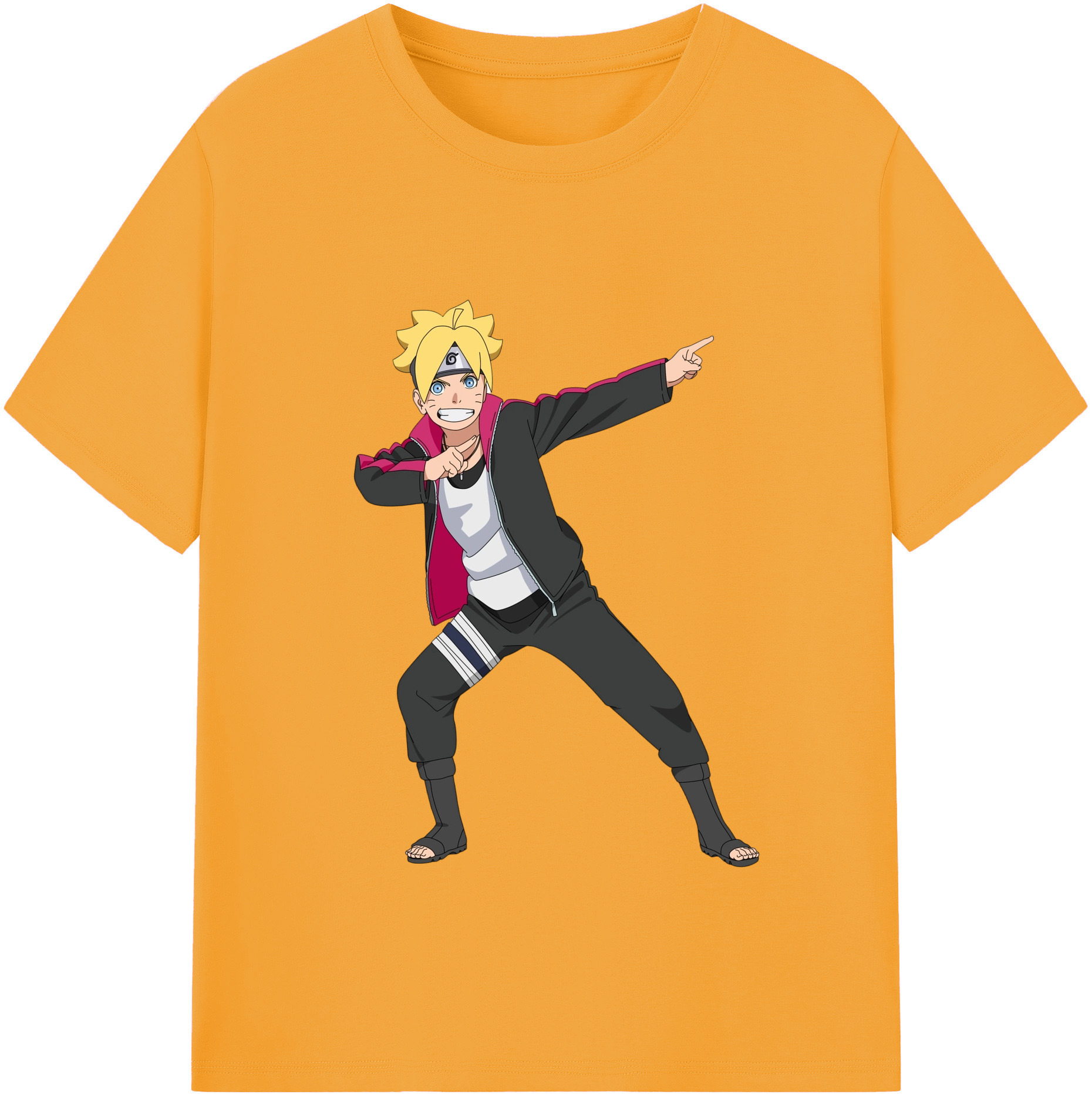（画像用） NARUTO -ナルト- うずまき ボルト Uzumaki Boruto レディースカジュアルプリントTシャツ（綿100％）