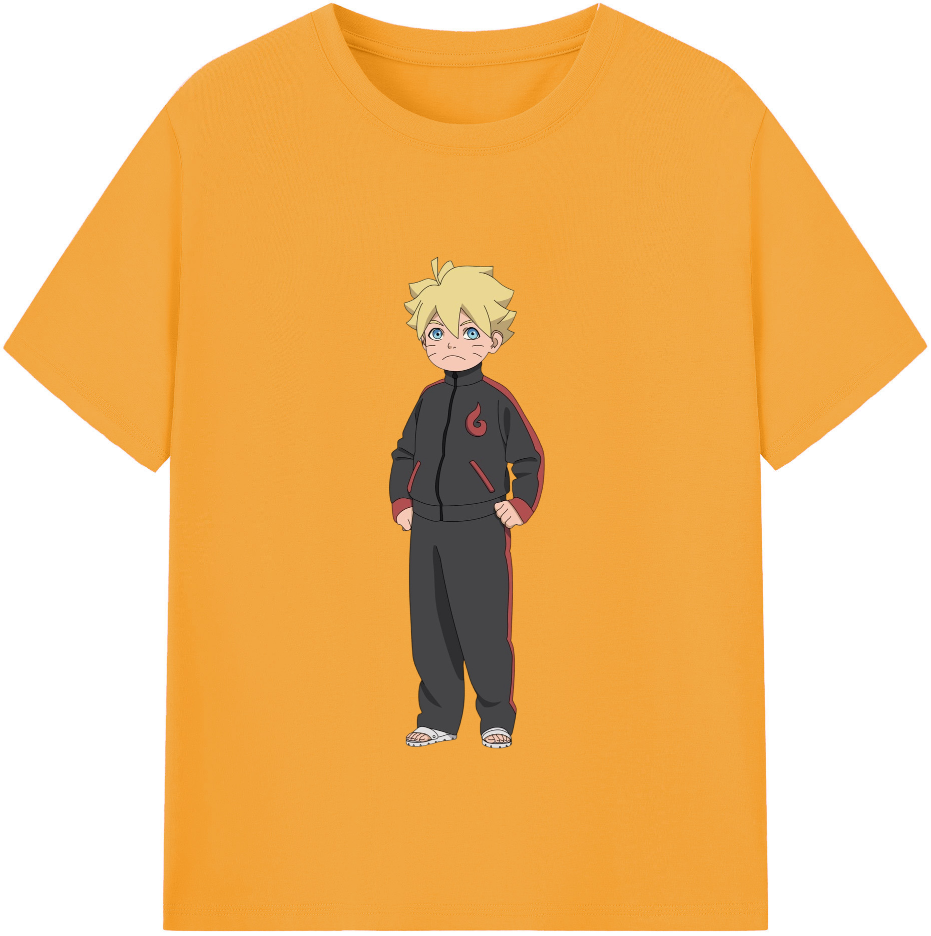 （画像用） NARUTO -ナルト- うずまき ボルト Uzumaki Boruto レディースカジュアルプリントTシャツ（綿100％）