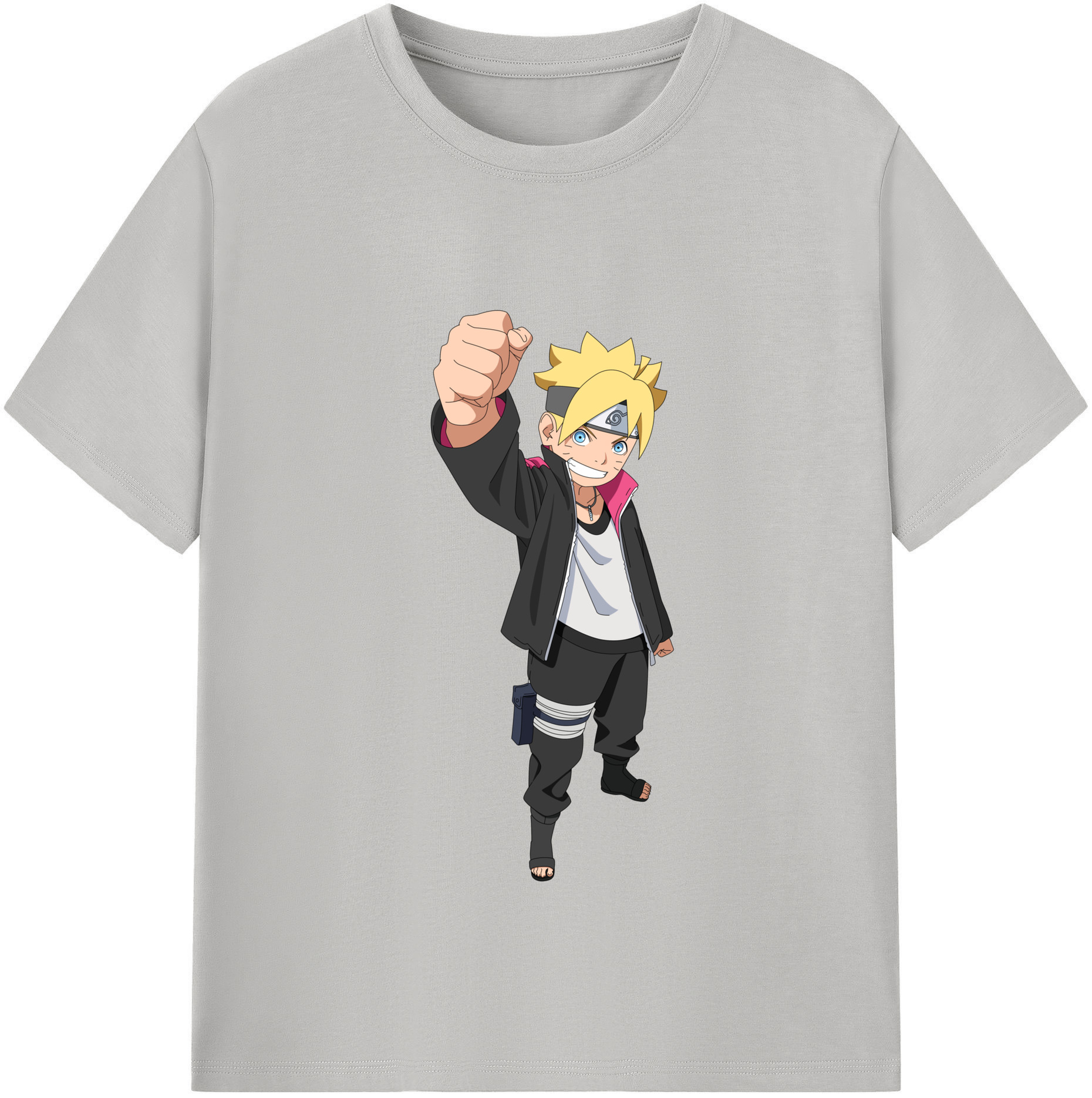 （画像用） NARUTO -ナルト- うずまき ボルト Uzumaki Boruto レディースカジュアルプリントTシャツ（綿100％）