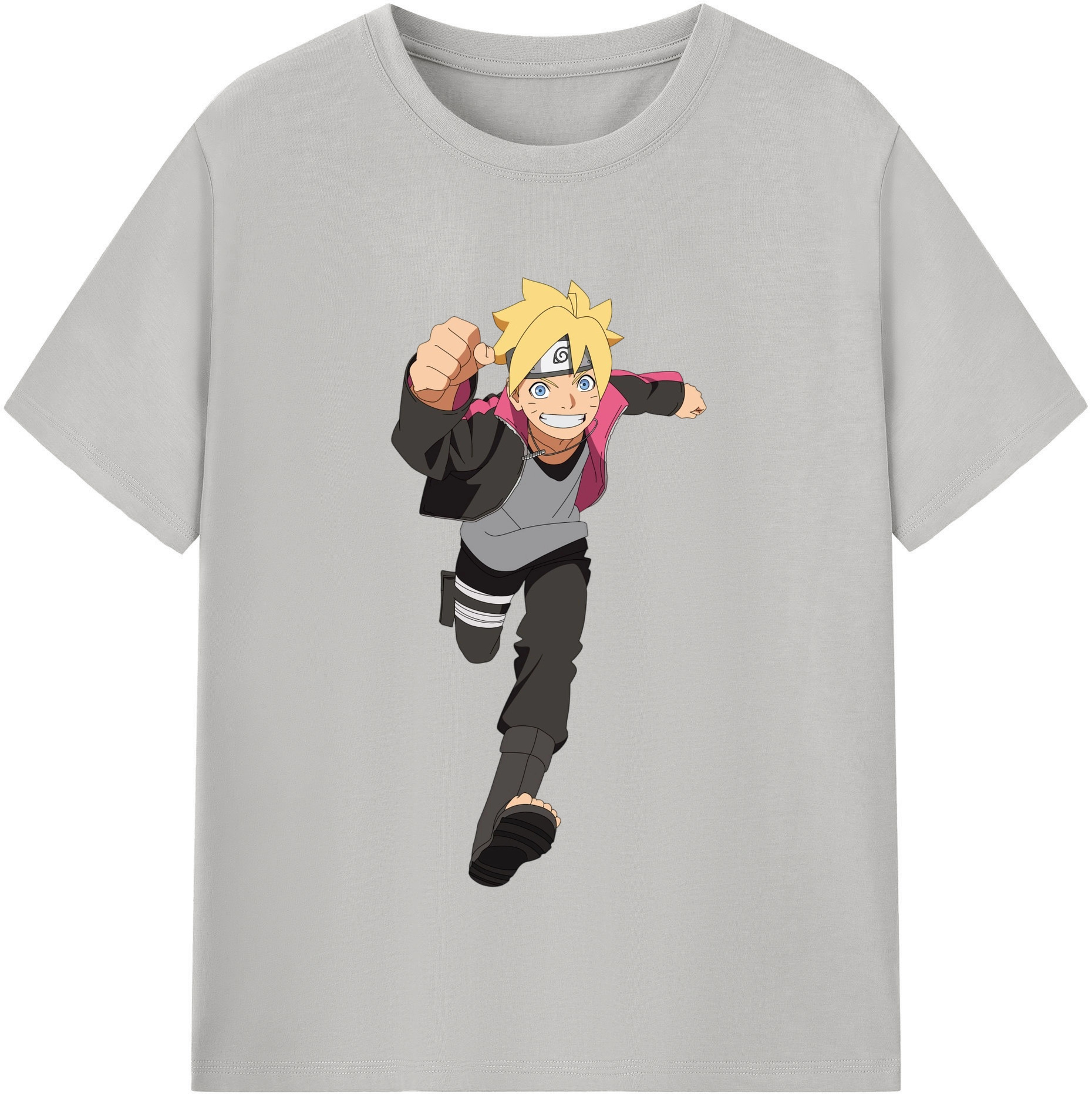 （画像用） NARUTO -ナルト- うずまき ボルト Uzumaki Boruto レディースカジュアルプリントTシャツ（綿100％）