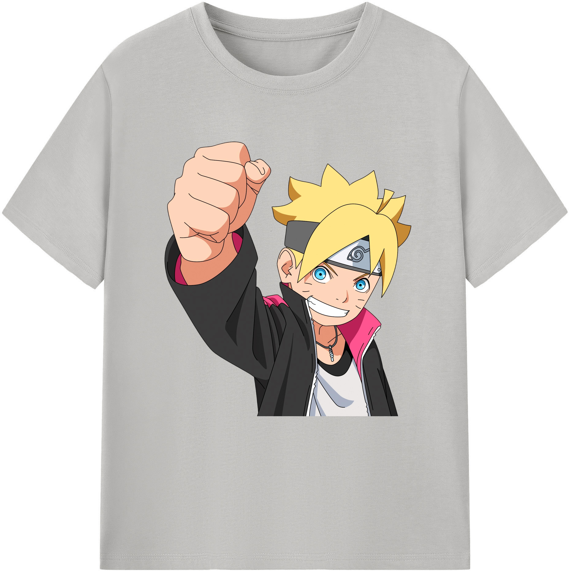 （画像用） NARUTO -ナルト- うずまき ボルト Uzumaki Boruto レディースカジュアルプリントTシャツ（綿100％）