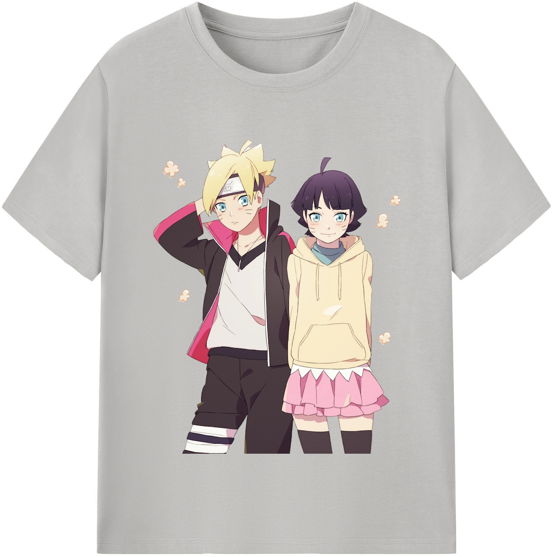 （画像用） NARUTO -ナルト- うずまき ボルト Uzumaki Boruto レディースカジュアルプリントTシャツ（綿100％）