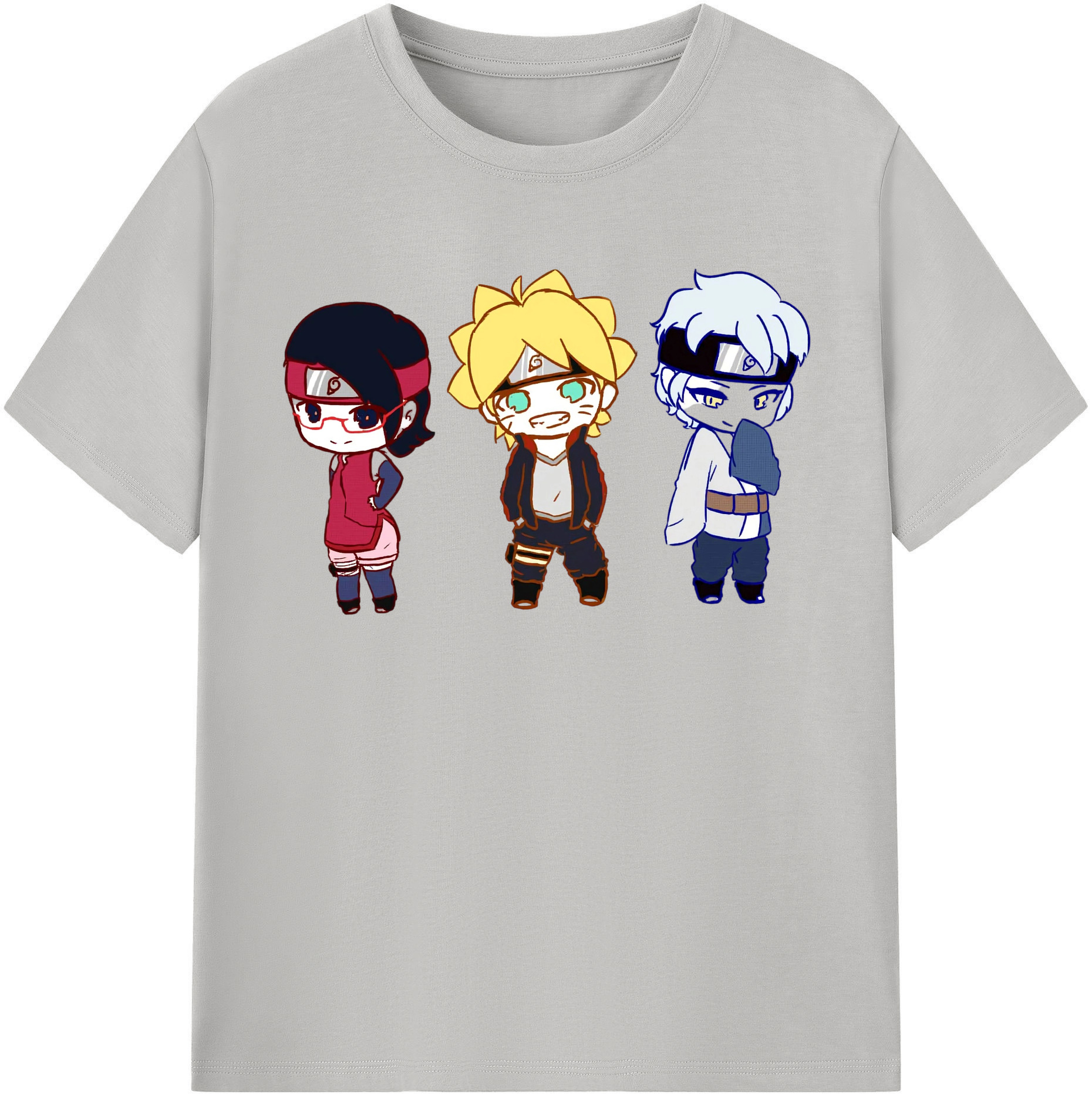（画像用） NARUTO -ナルト- うずまき ボルト Uzumaki Boruto レディースカジュアルプリントTシャツ（綿100％）