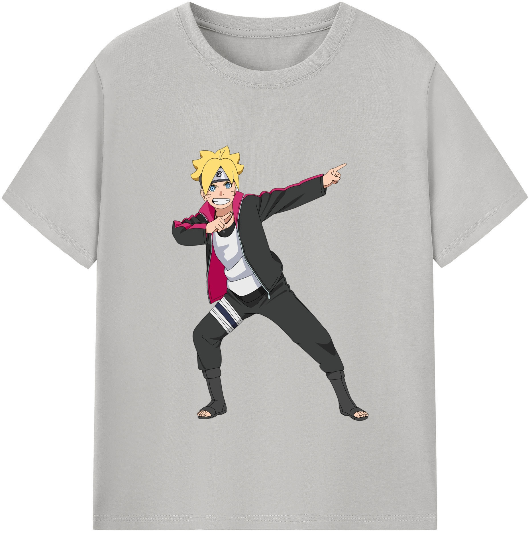 （画像用） NARUTO -ナルト- うずまき ボルト Uzumaki Boruto レディースカジュアルプリントTシャツ（綿100％）