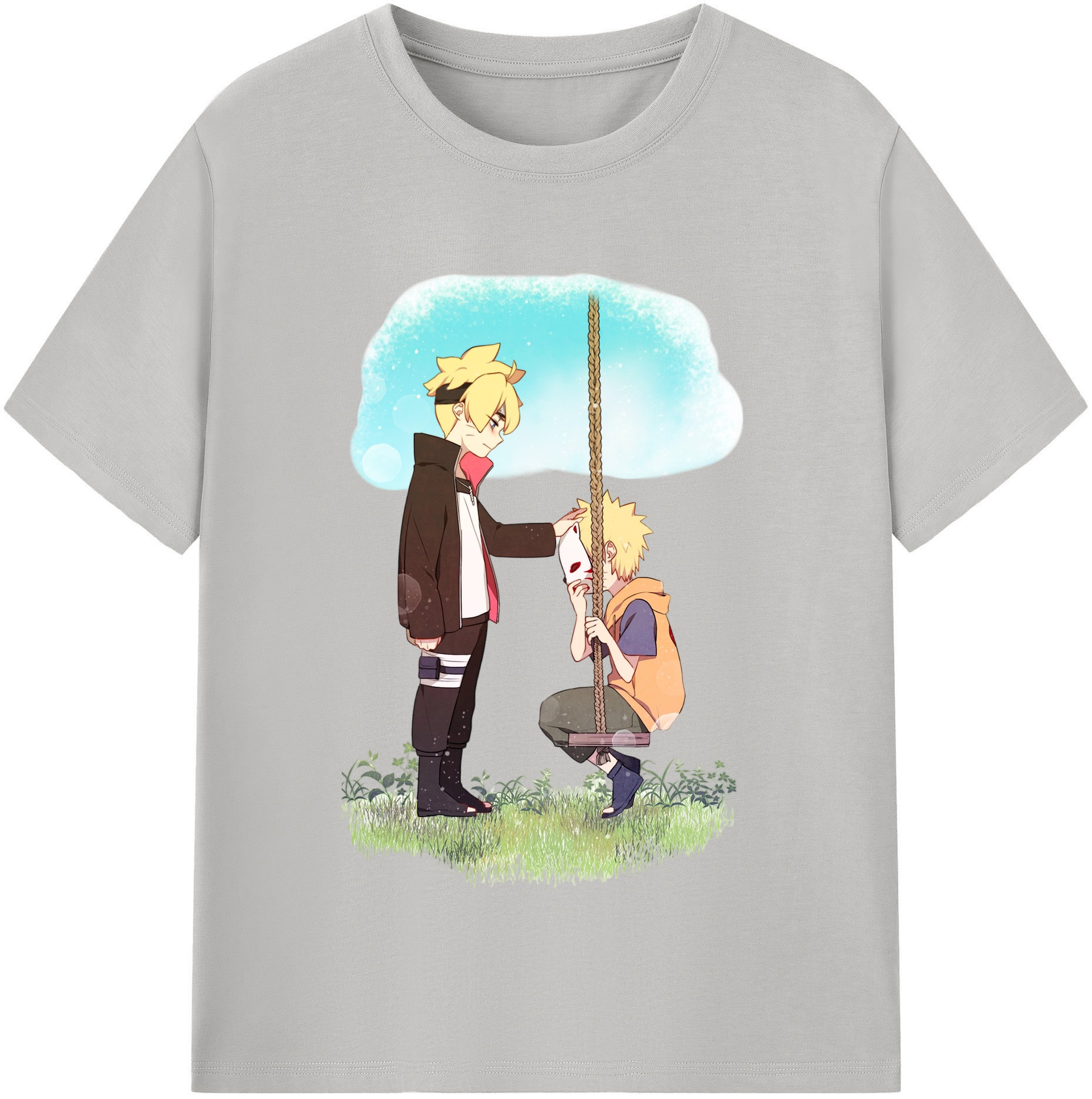 （画像用） NARUTO -ナルト- うずまき ボルト Uzumaki Boruto レディースカジュアルプリントTシャツ（綿100％）