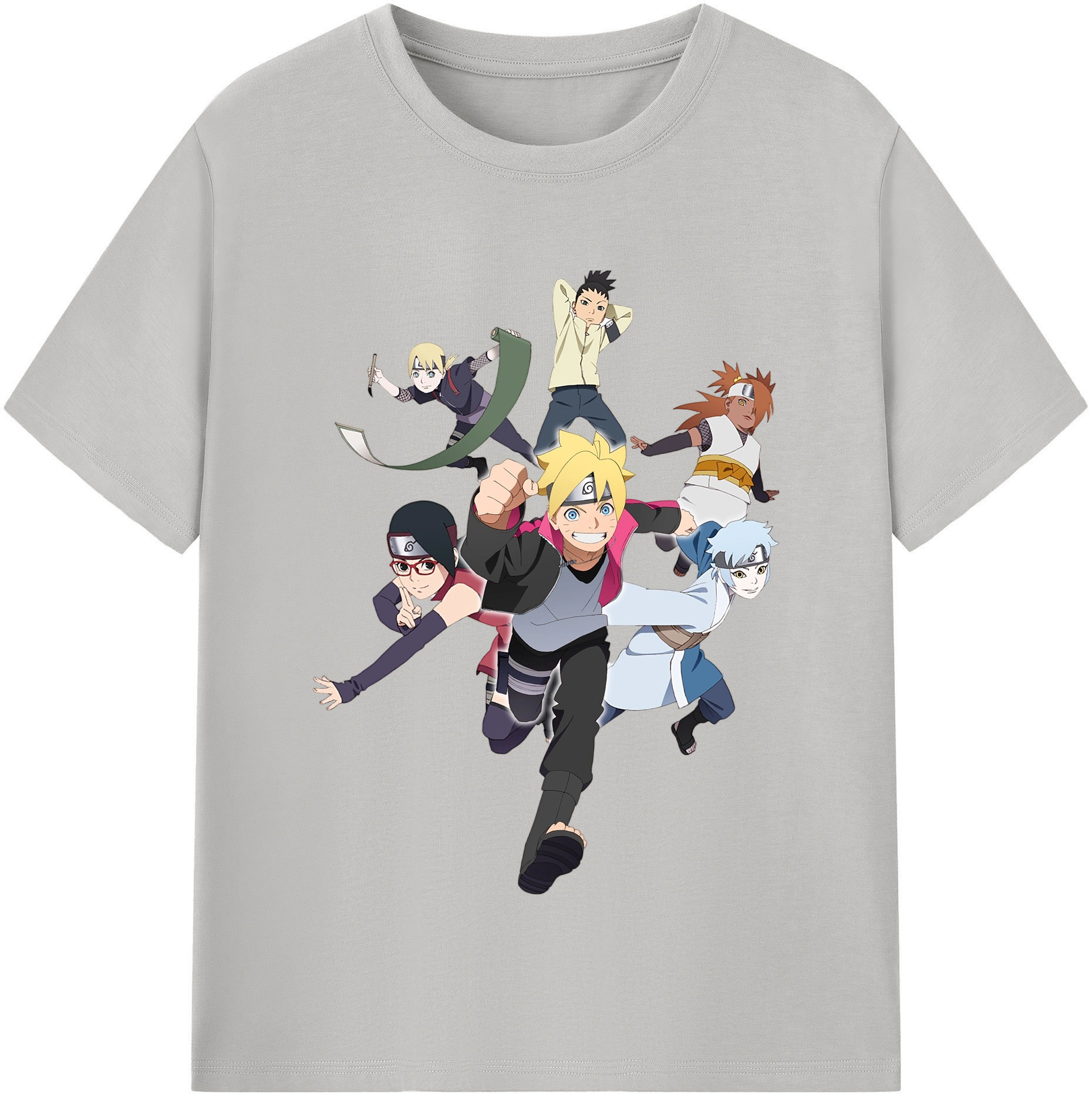 （画像用） NARUTO -ナルト- うずまき ボルト Uzumaki Boruto レディースカジュアルプリントTシャツ（綿100％）