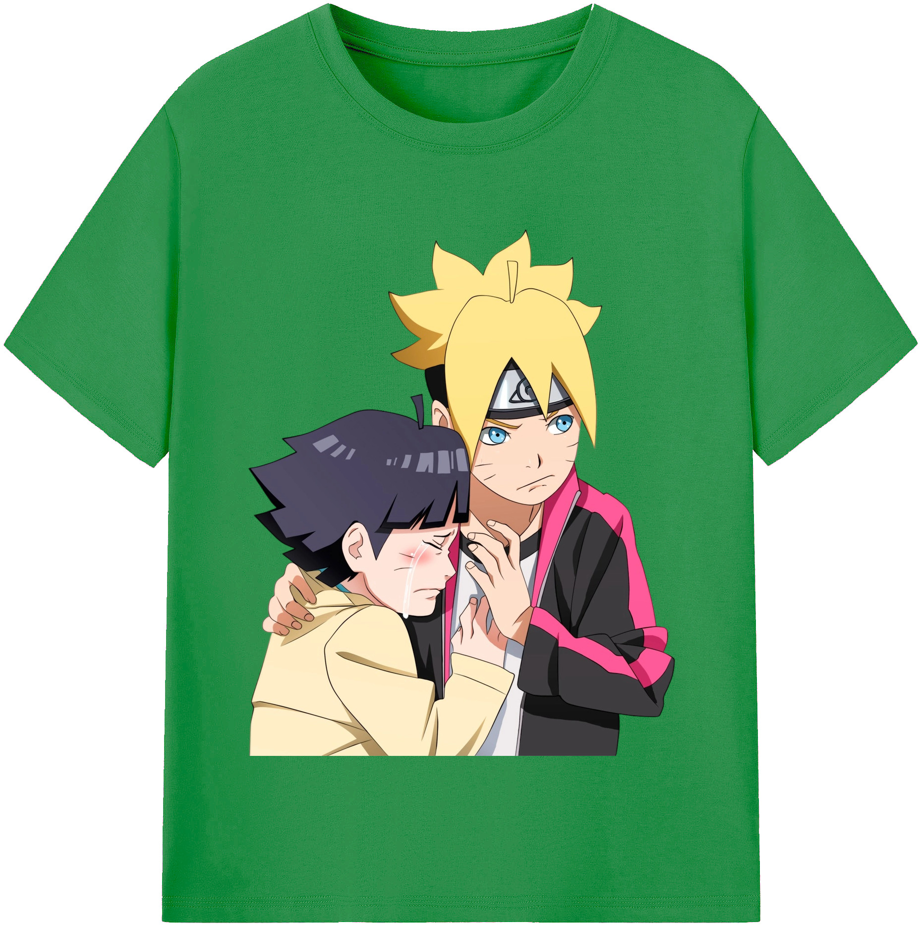 （画像用） NARUTO -ナルト- うずまき ボルト Uzumaki Boruto レディースカジュアルプリントTシャツ（綿100％）