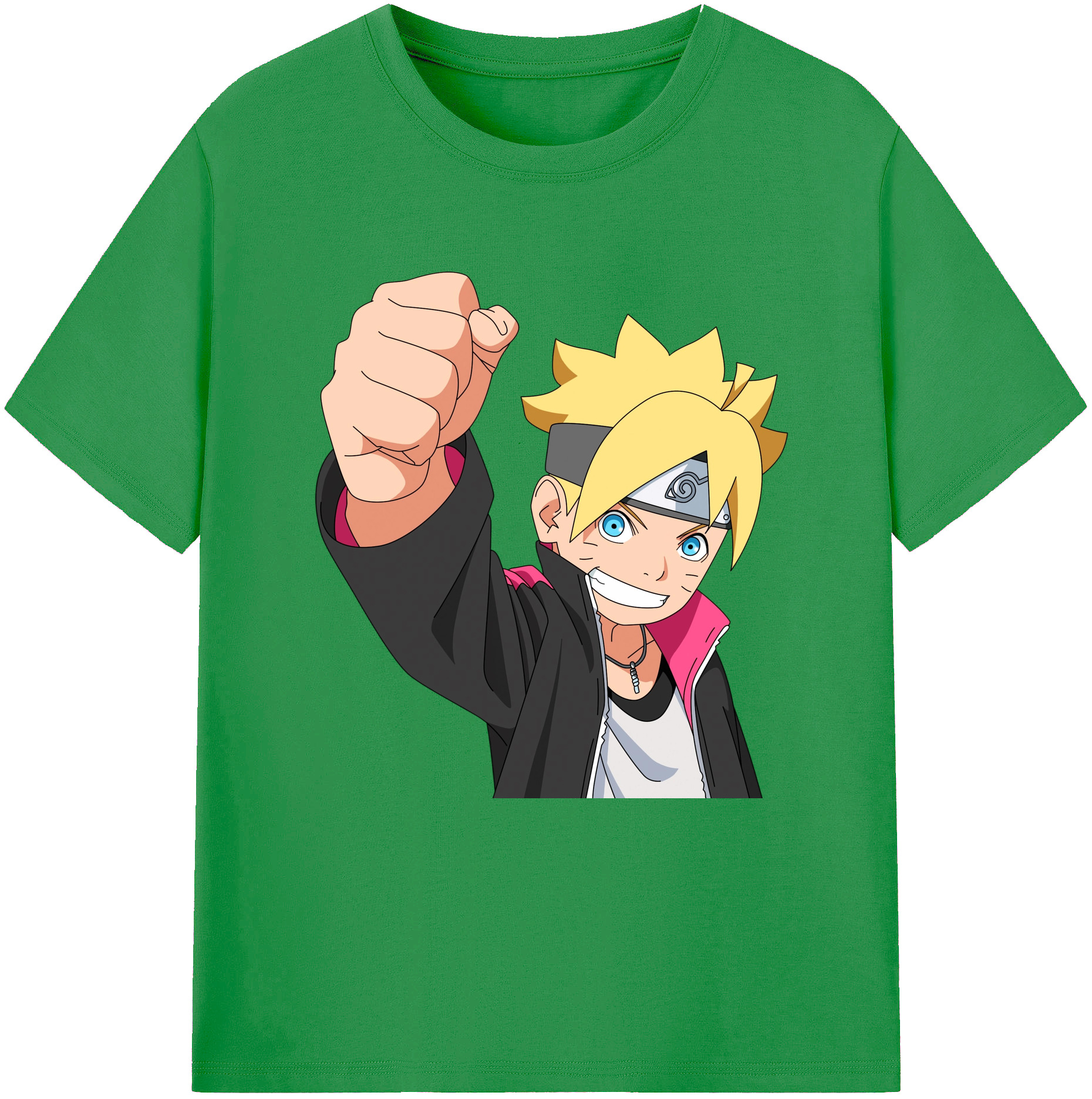 （画像用） NARUTO -ナルト- うずまき ボルト Uzumaki Boruto レディースカジュアルプリントTシャツ（綿100％）