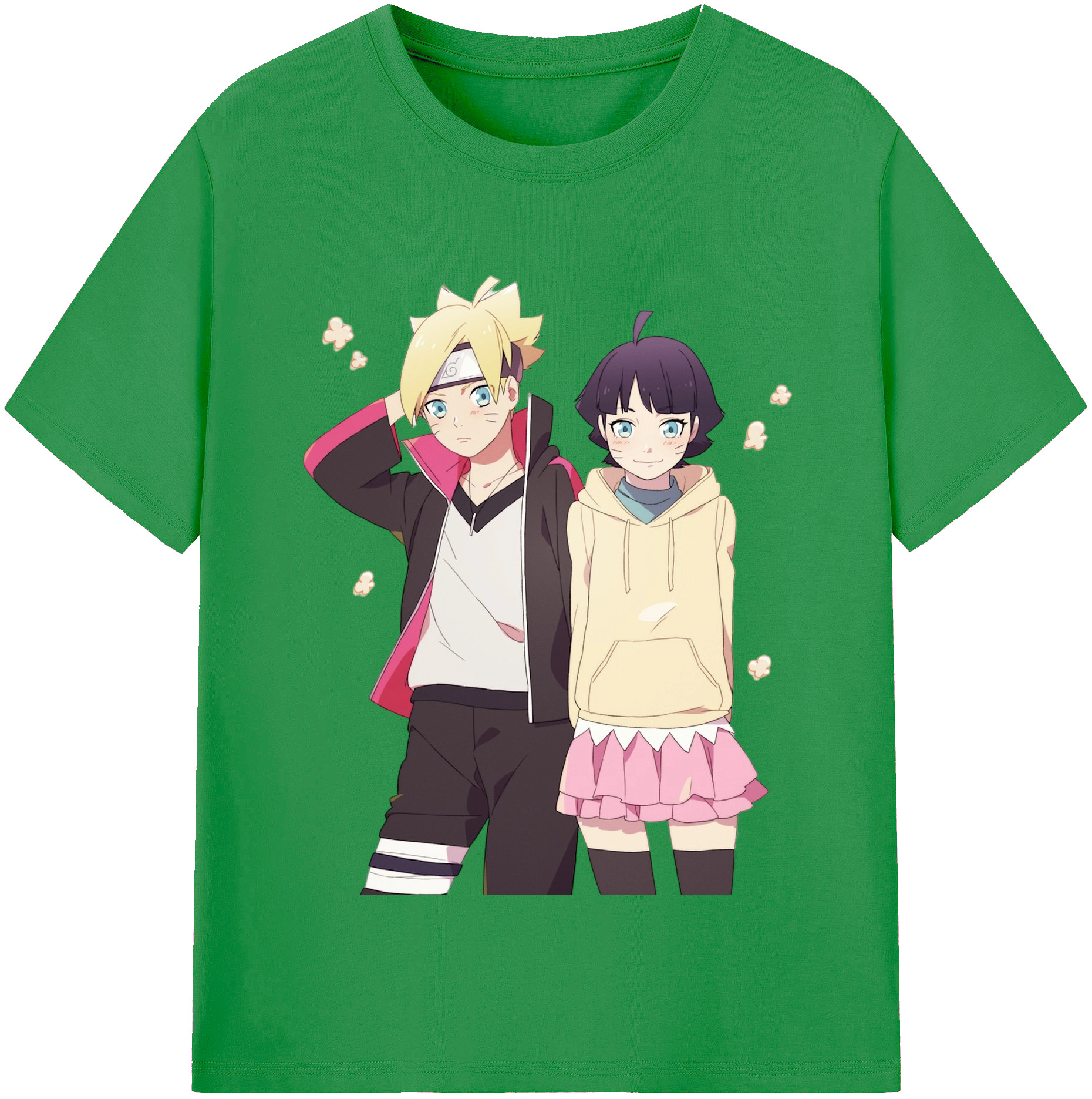 （画像用） NARUTO -ナルト- うずまき ボルト Uzumaki Boruto レディースカジュアルプリントTシャツ（綿100％）
