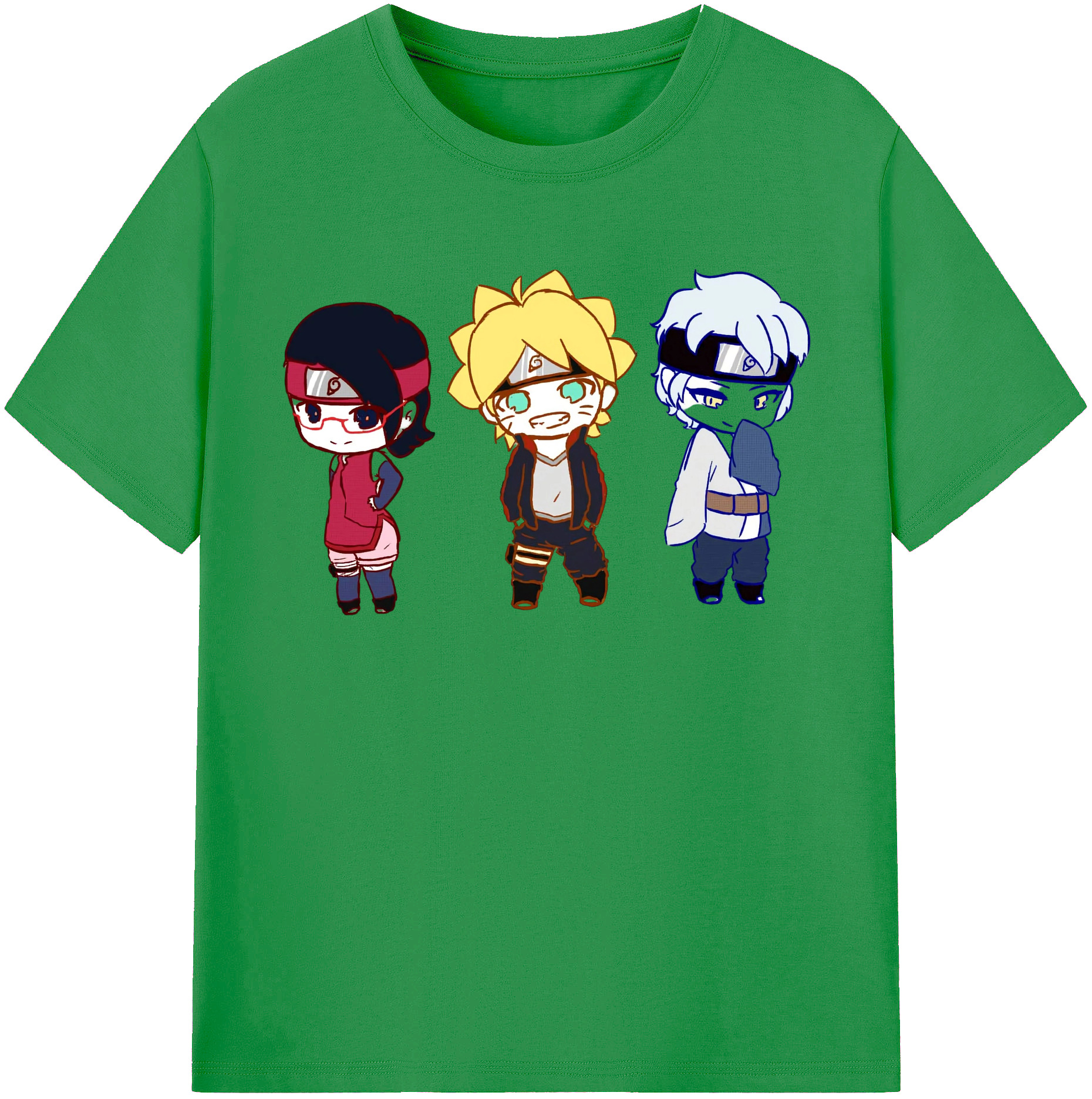 （画像用） NARUTO -ナルト- うずまき ボルト Uzumaki Boruto レディースカジュアルプリントTシャツ（綿100％）