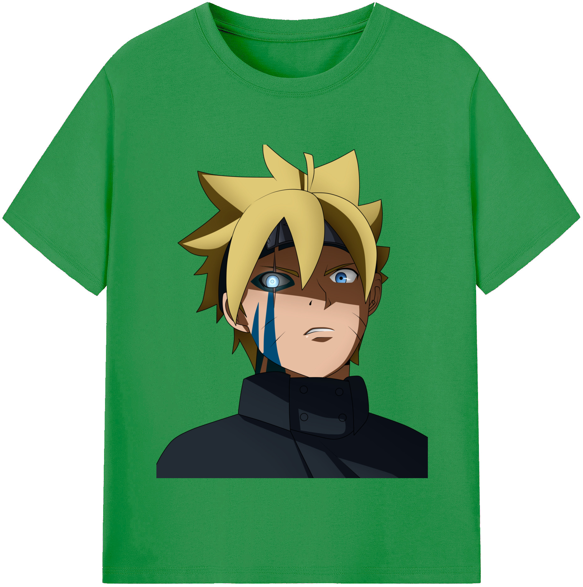 （画像用） NARUTO -ナルト- うずまき ボルト Uzumaki Boruto レディースカジュアルプリントTシャツ（綿100％）