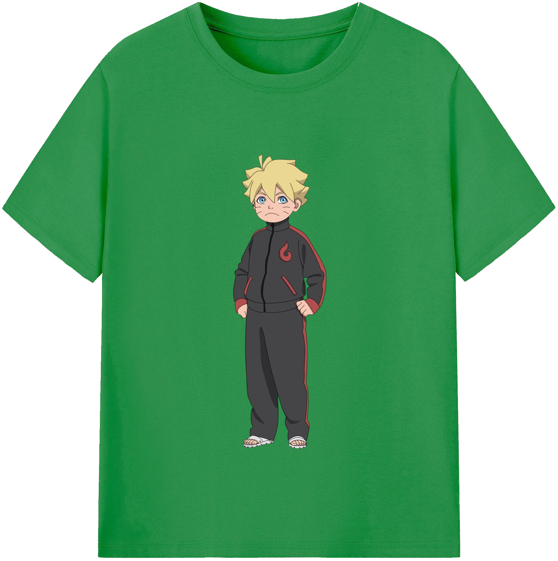 （画像用） NARUTO -ナルト- うずまき ボルト Uzumaki Boruto レディースカジュアルプリントTシャツ（綿100％）