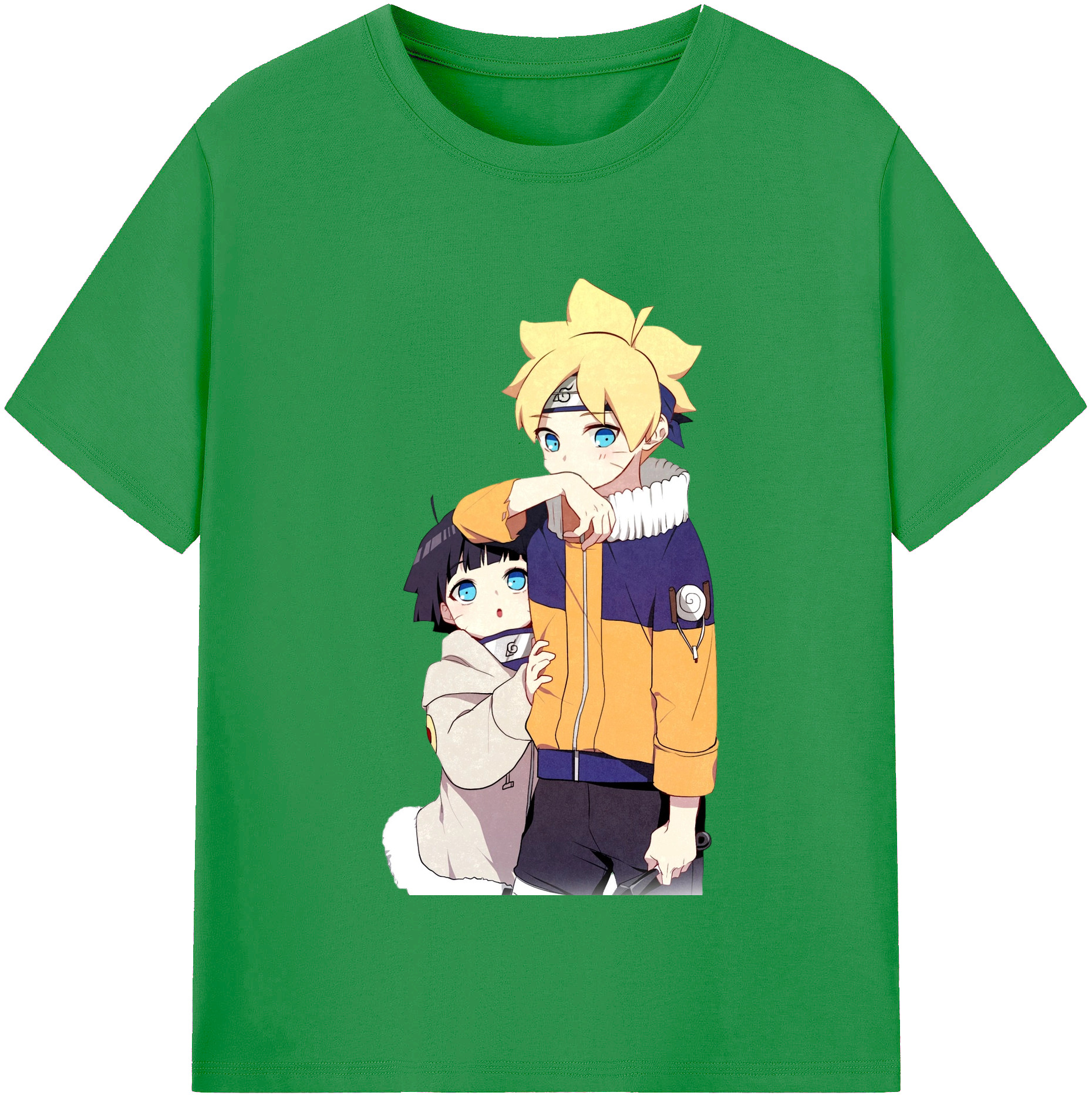 （画像用） NARUTO -ナルト- うずまき ボルト Uzumaki Boruto レディースカジュアルプリントTシャツ（綿100％）