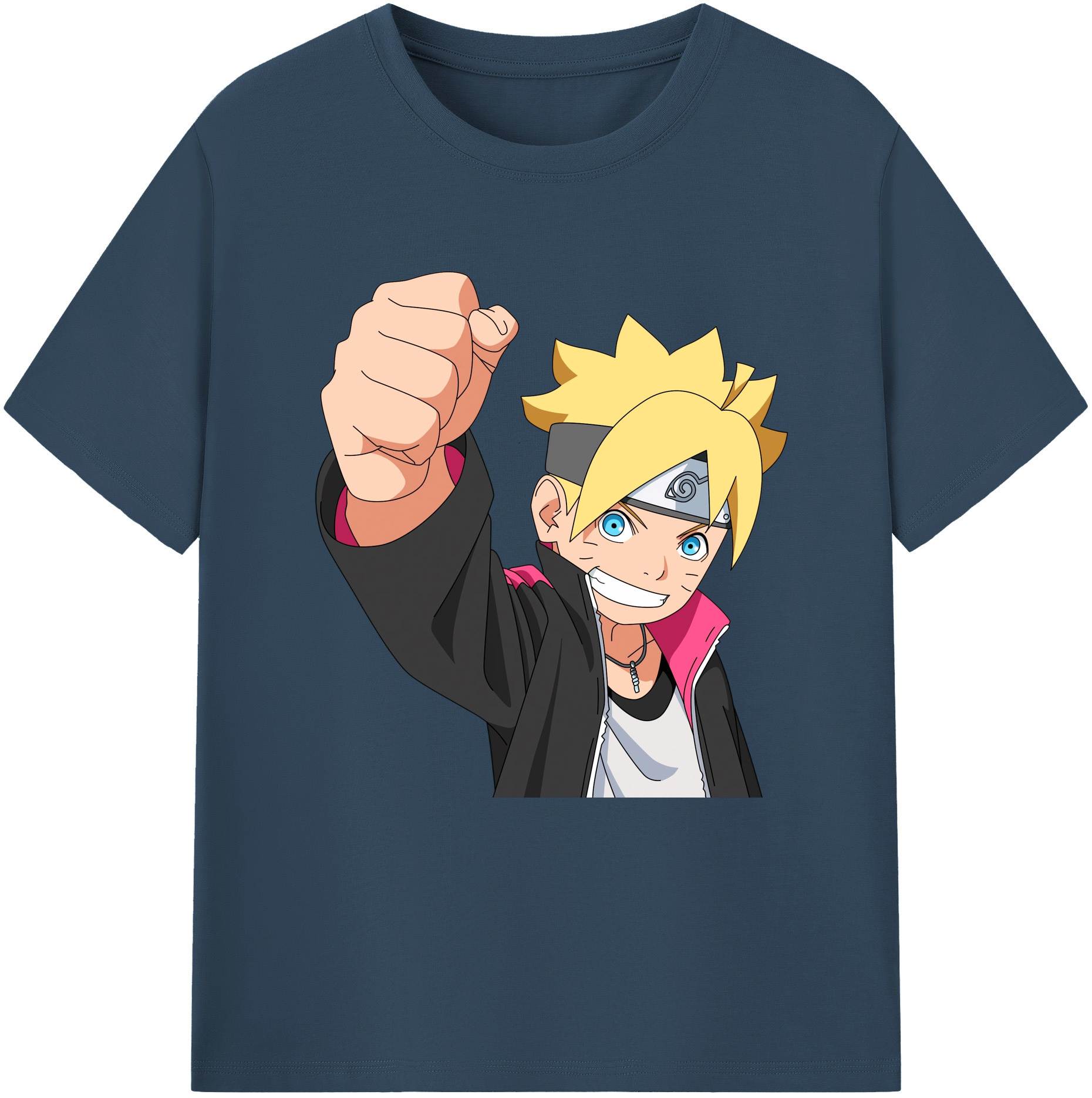 （画像用） NARUTO -ナルト- うずまき ボルト Uzumaki Boruto レディースカジュアルプリントTシャツ（綿100％）