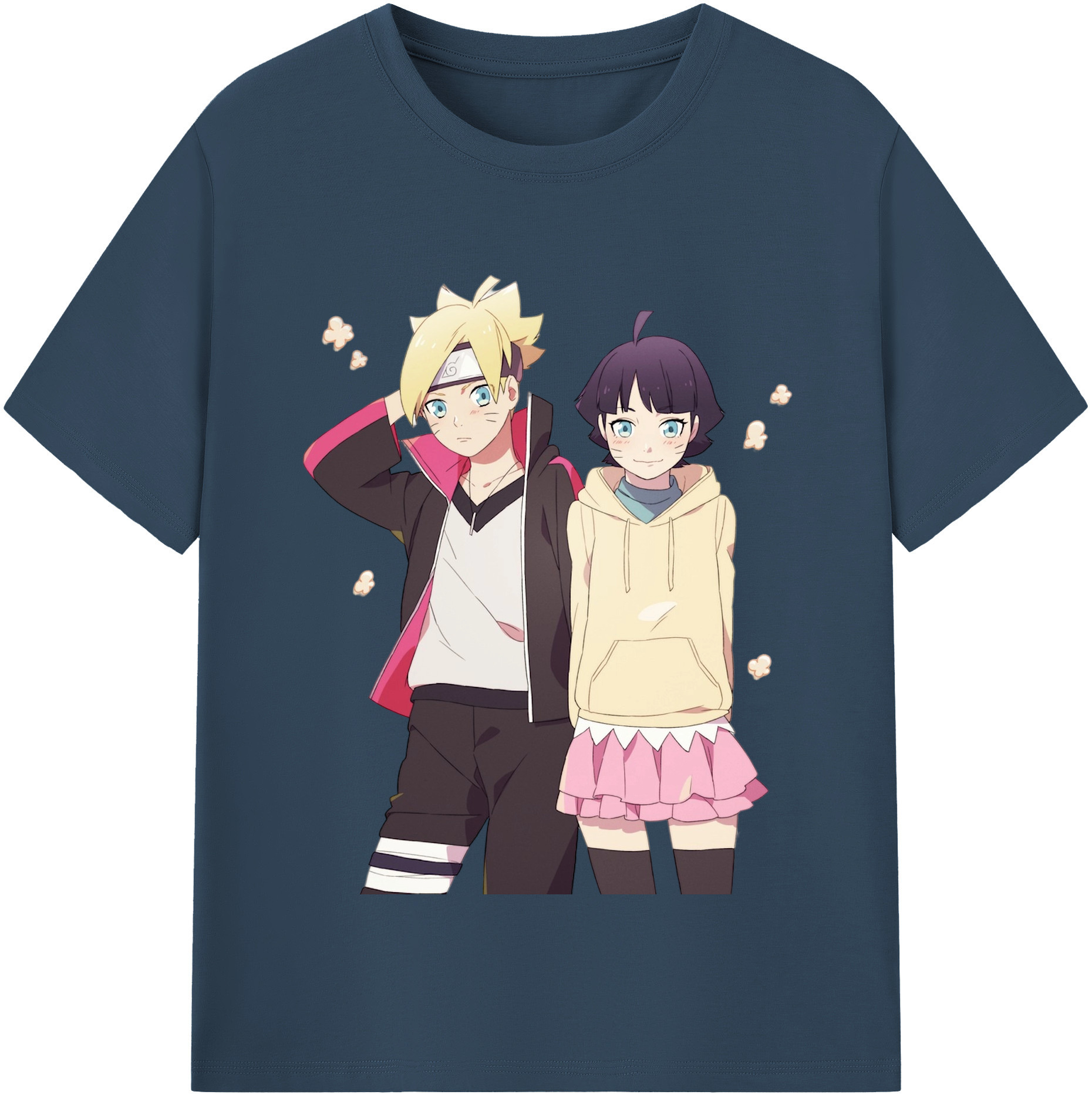 （画像用） NARUTO -ナルト- うずまき ボルト Uzumaki Boruto レディースカジュアルプリントTシャツ（綿100％）