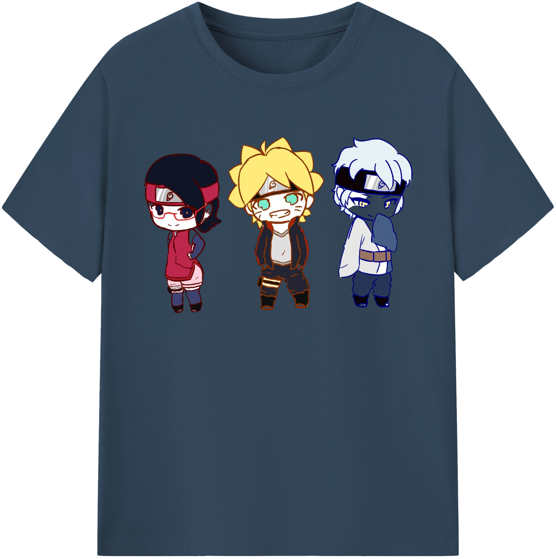 （画像用） NARUTO -ナルト- うずまき ボルト Uzumaki Boruto レディースカジュアルプリントTシャツ（綿100％）