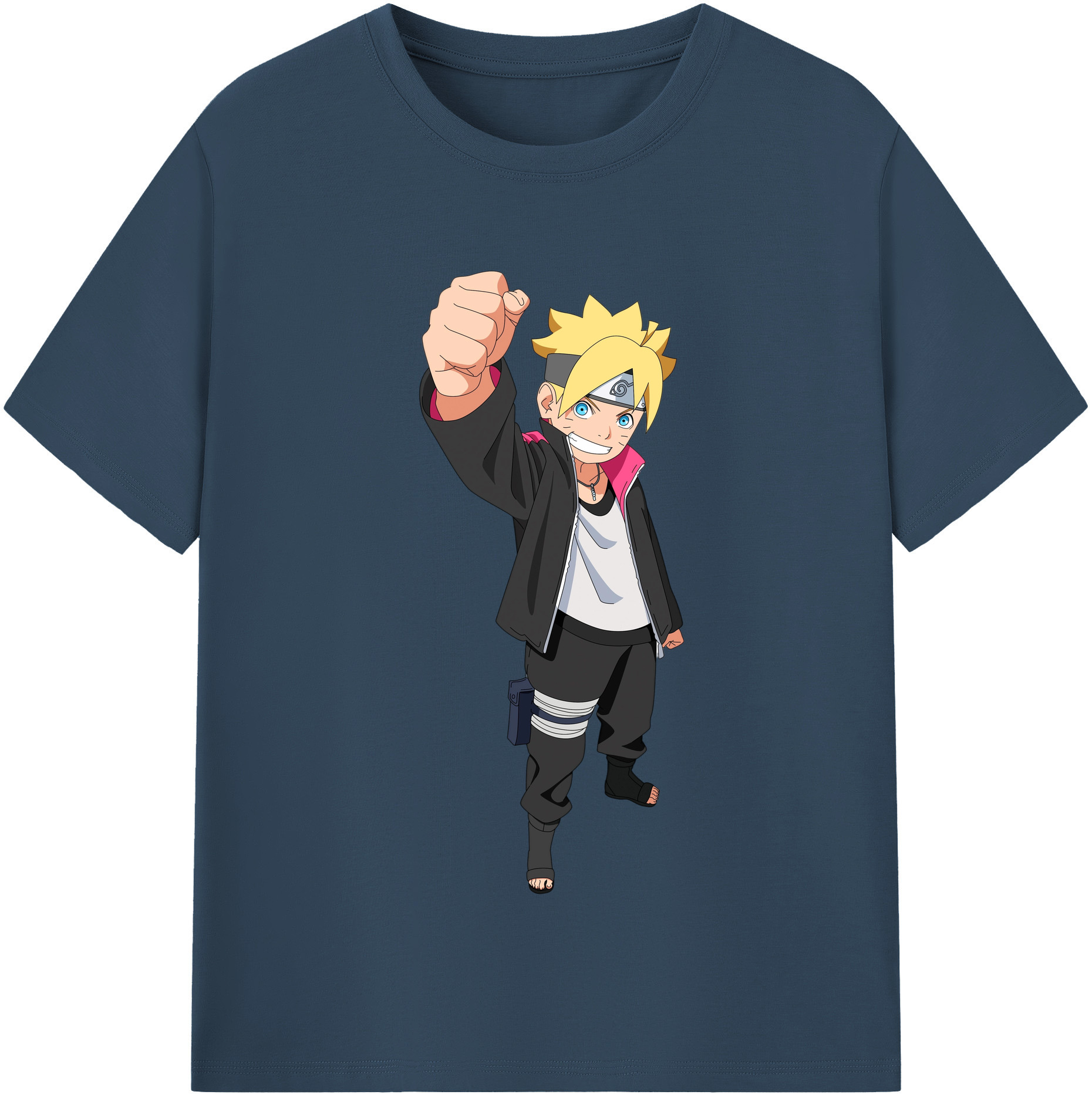 （画像用） NARUTO -ナルト- うずまき ボルト Uzumaki Boruto レディースカジュアルプリントTシャツ（綿100％）