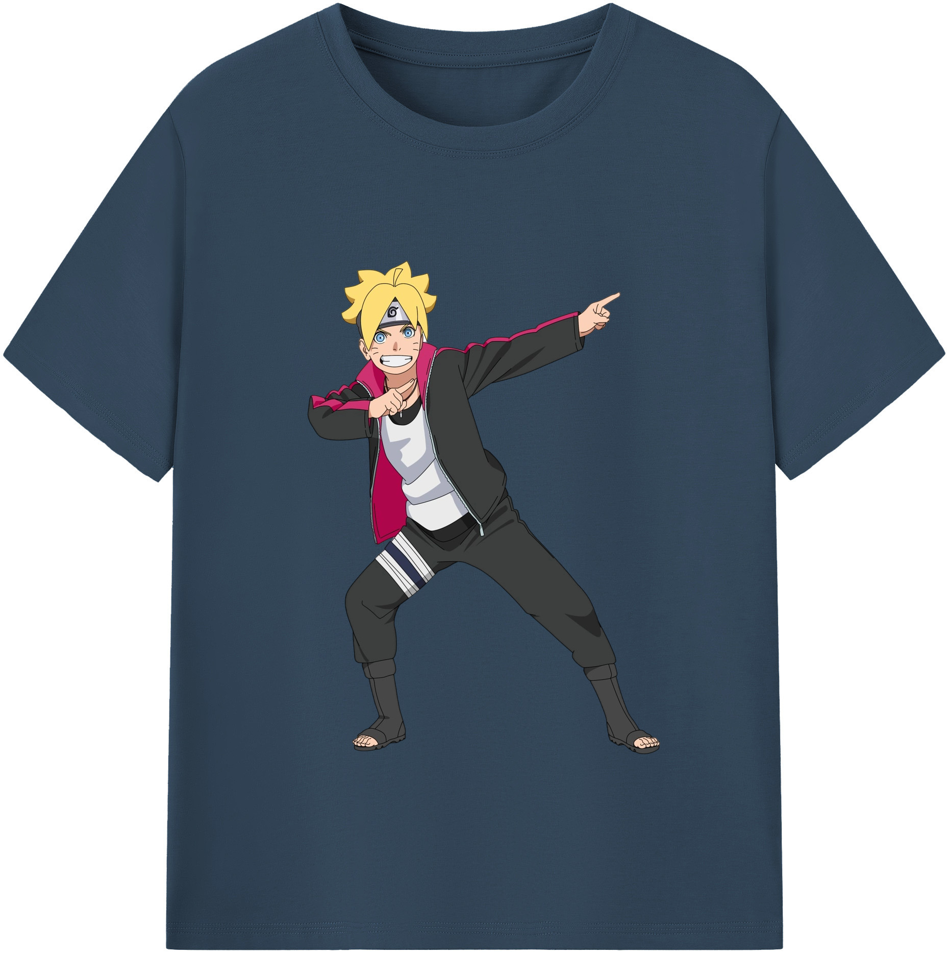 （画像用） NARUTO -ナルト- うずまき ボルト Uzumaki Boruto レディースカジュアルプリントTシャツ（綿100％）