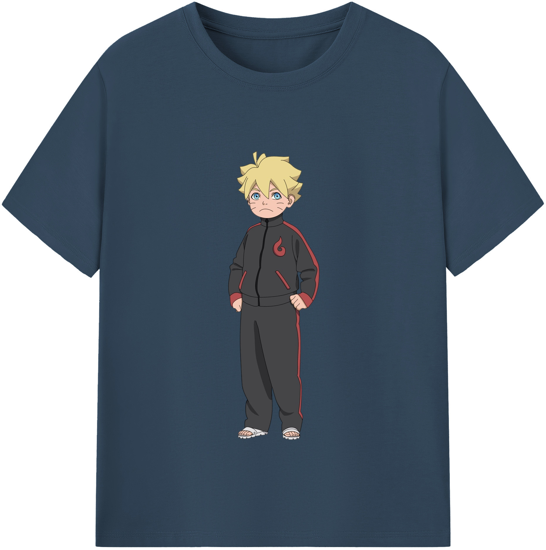 （画像用） NARUTO -ナルト- うずまき ボルト Uzumaki Boruto レディースカジュアルプリントTシャツ（綿100％）