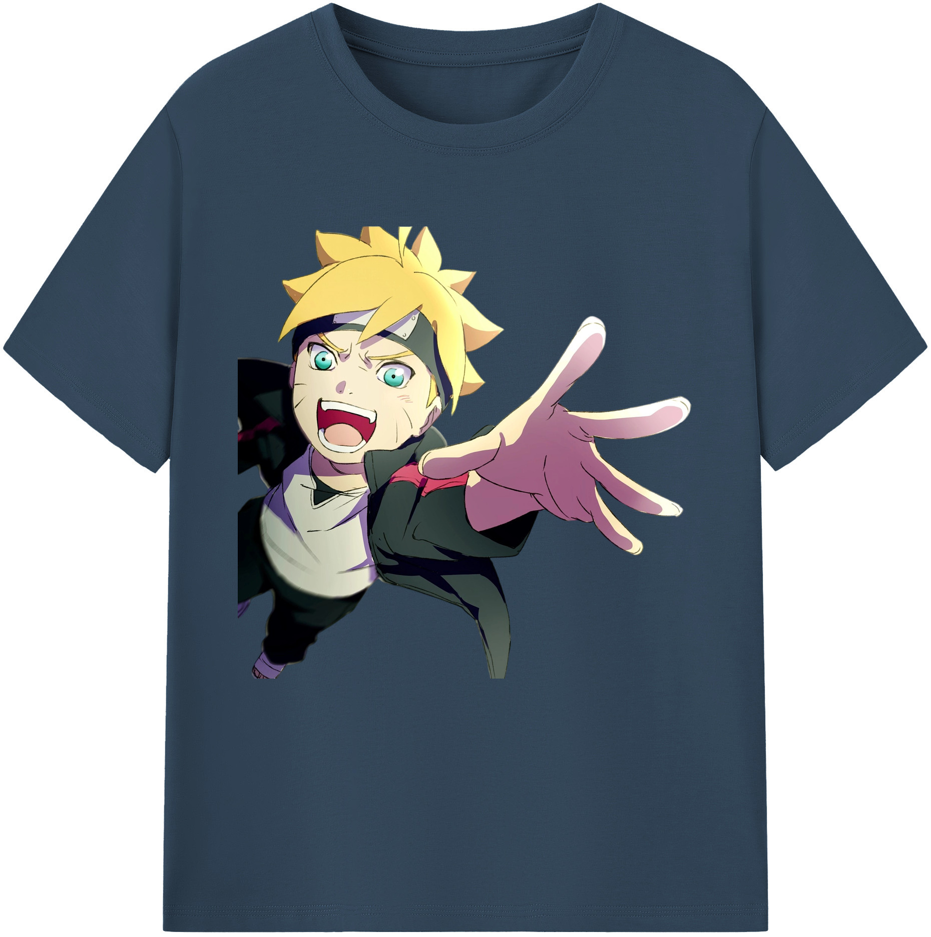 （画像用） NARUTO -ナルト- うずまき ボルト Uzumaki Boruto レディースカジュアルプリントTシャツ（綿100％）