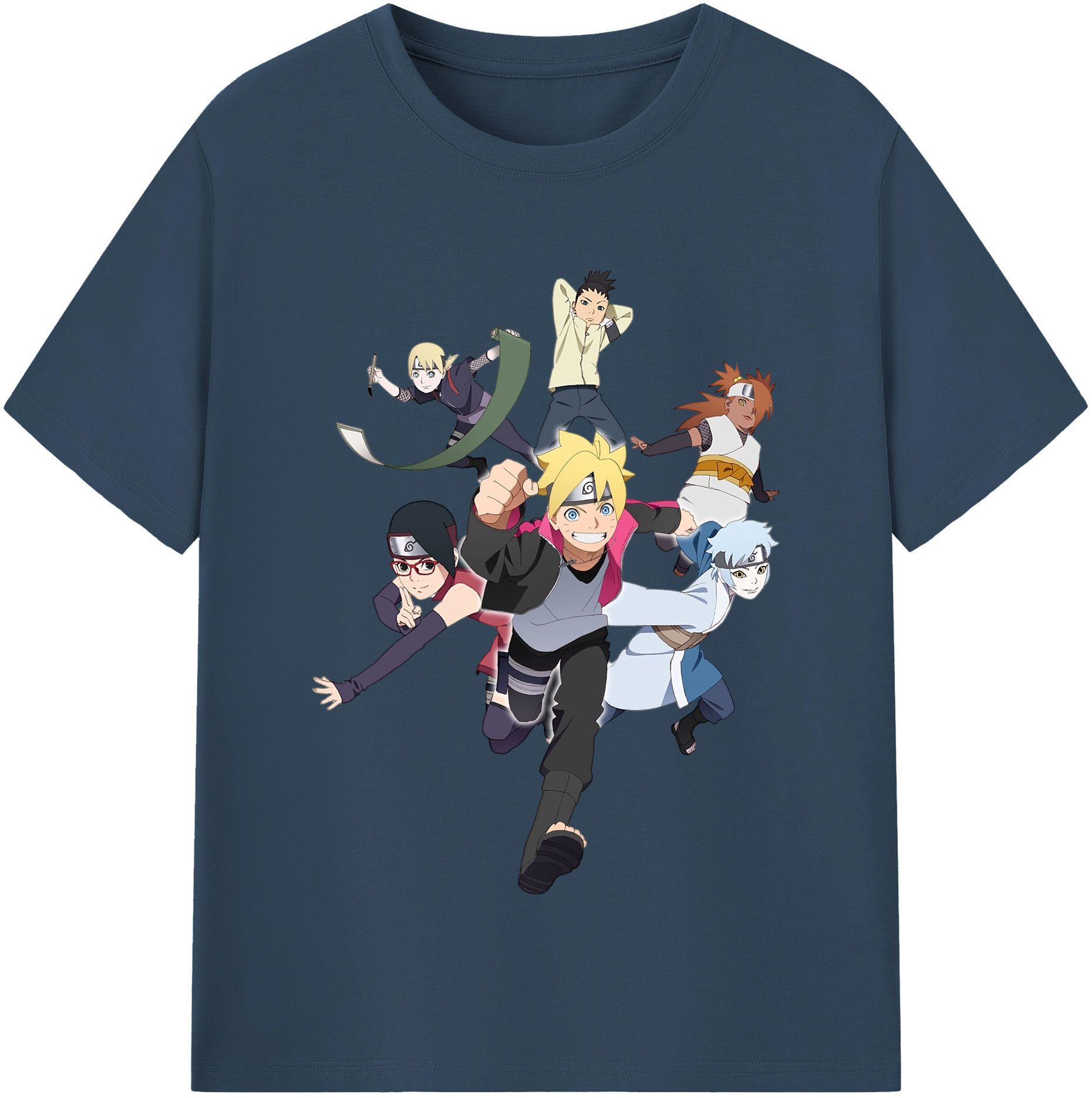 （画像用） NARUTO -ナルト- うずまき ボルト Uzumaki Boruto レディースカジュアルプリントTシャツ（綿100％）