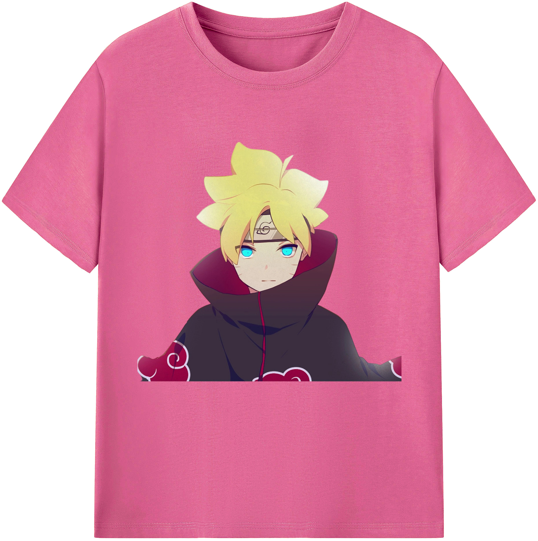 （画像用） NARUTO -ナルト- うずまき ボルト Uzumaki Boruto レディースカジュアルプリントTシャツ（綿100％）